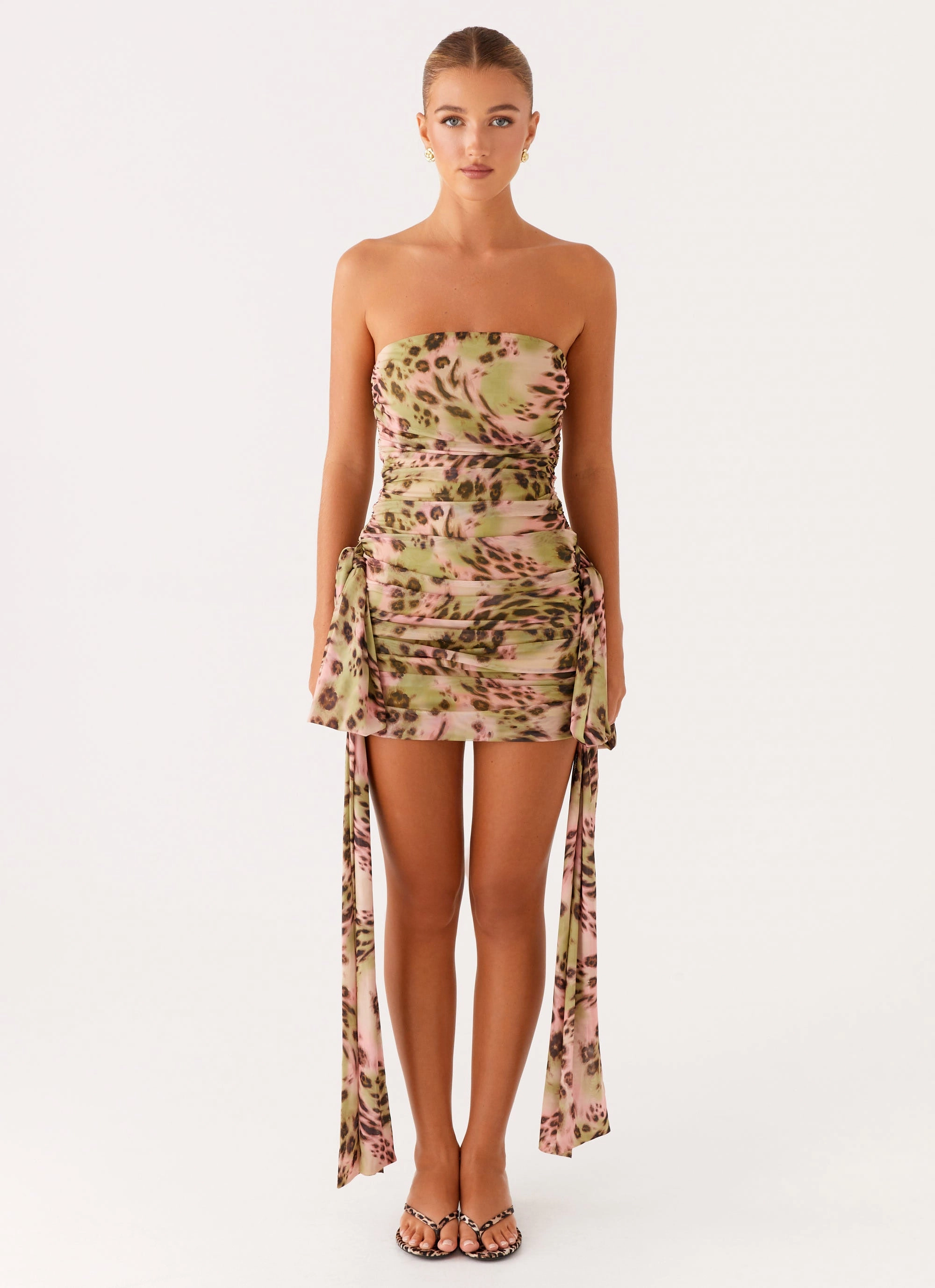 Timeless Style summer breeze Georgie Mini Dress - Swirl Leo