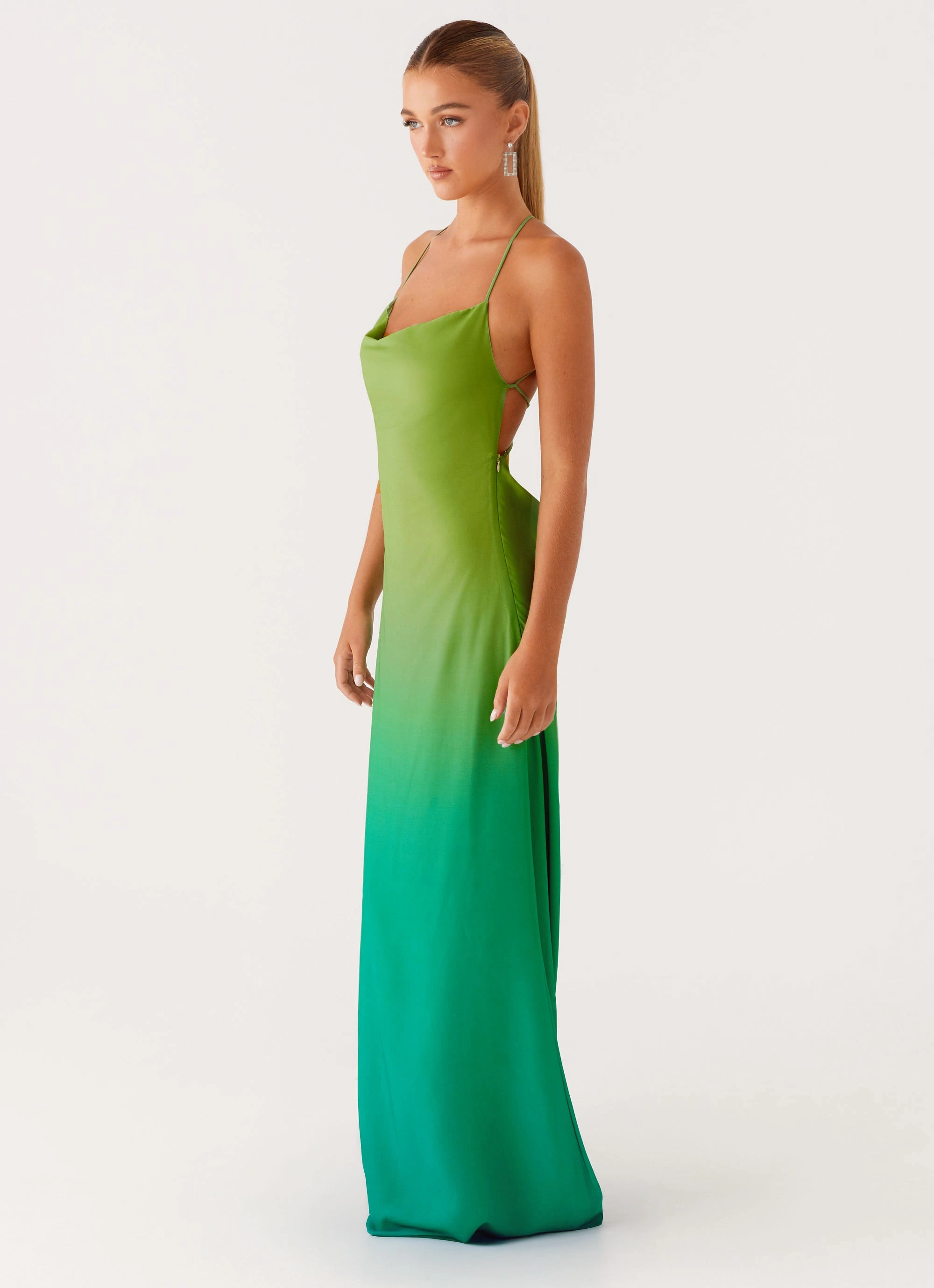 Dreamy Look Opposites Attract Maxi Dress - Green Ombre