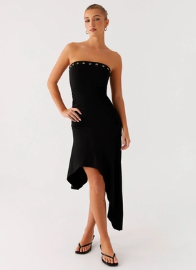 Travel Essential Unapologetic Midi Dress - Black