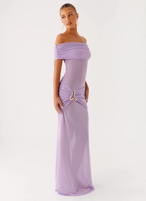 Benji Maxi Dress - Lilac Feminine Structure
