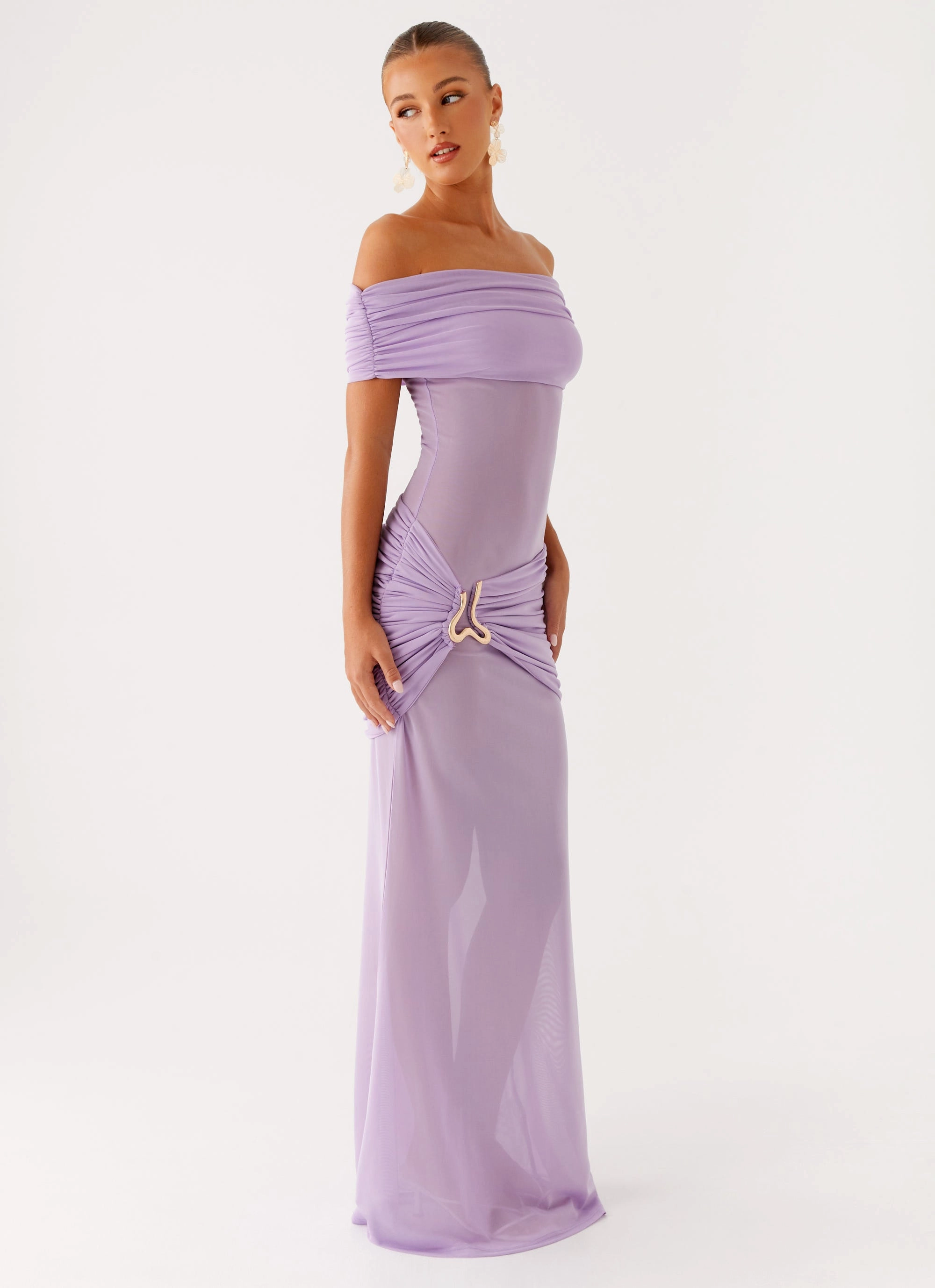 Benji Maxi Dress - Lilac Feminine Structure