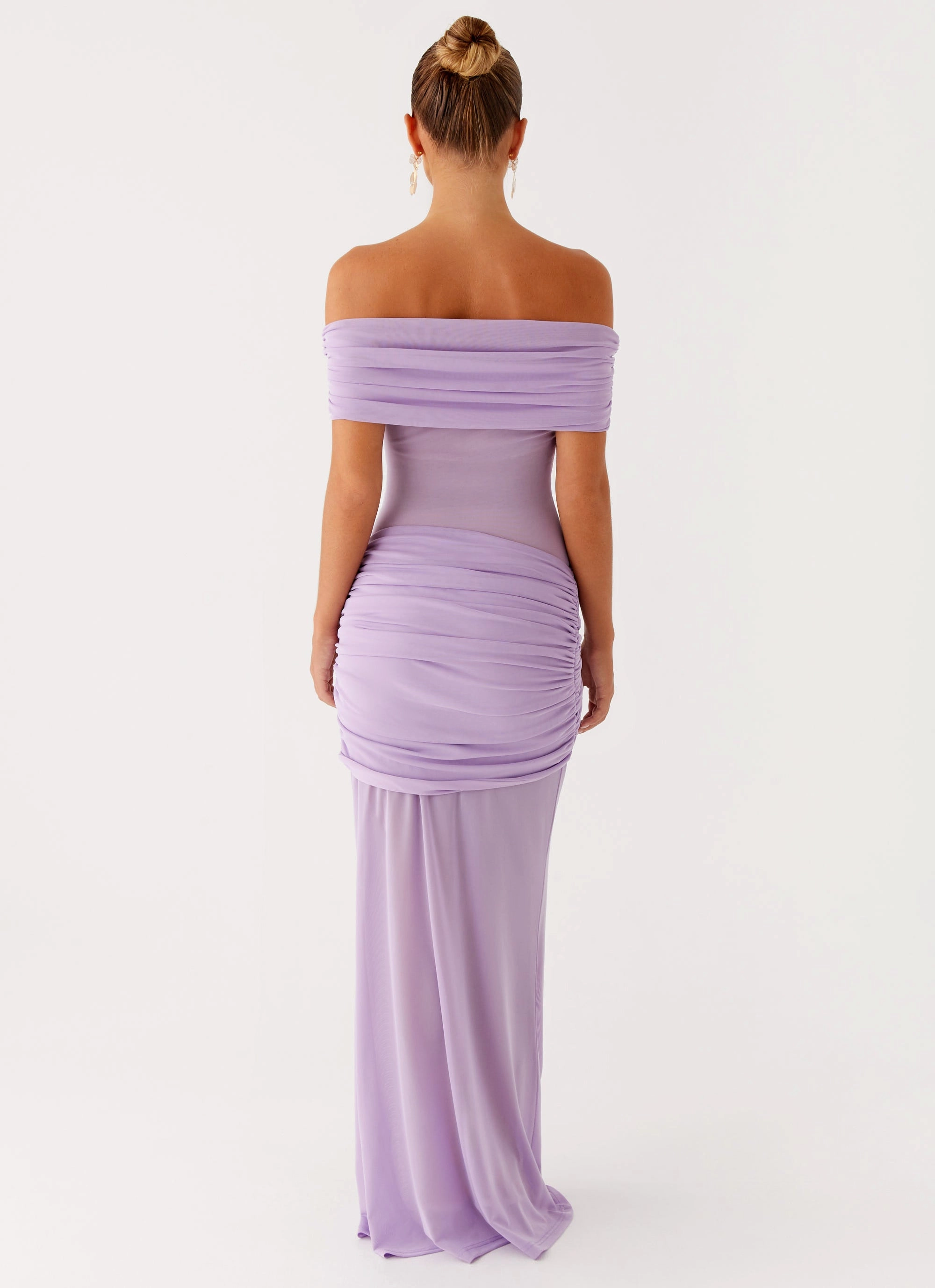Benji Maxi Dress - Lilac Jewel Tones Easy Texture
