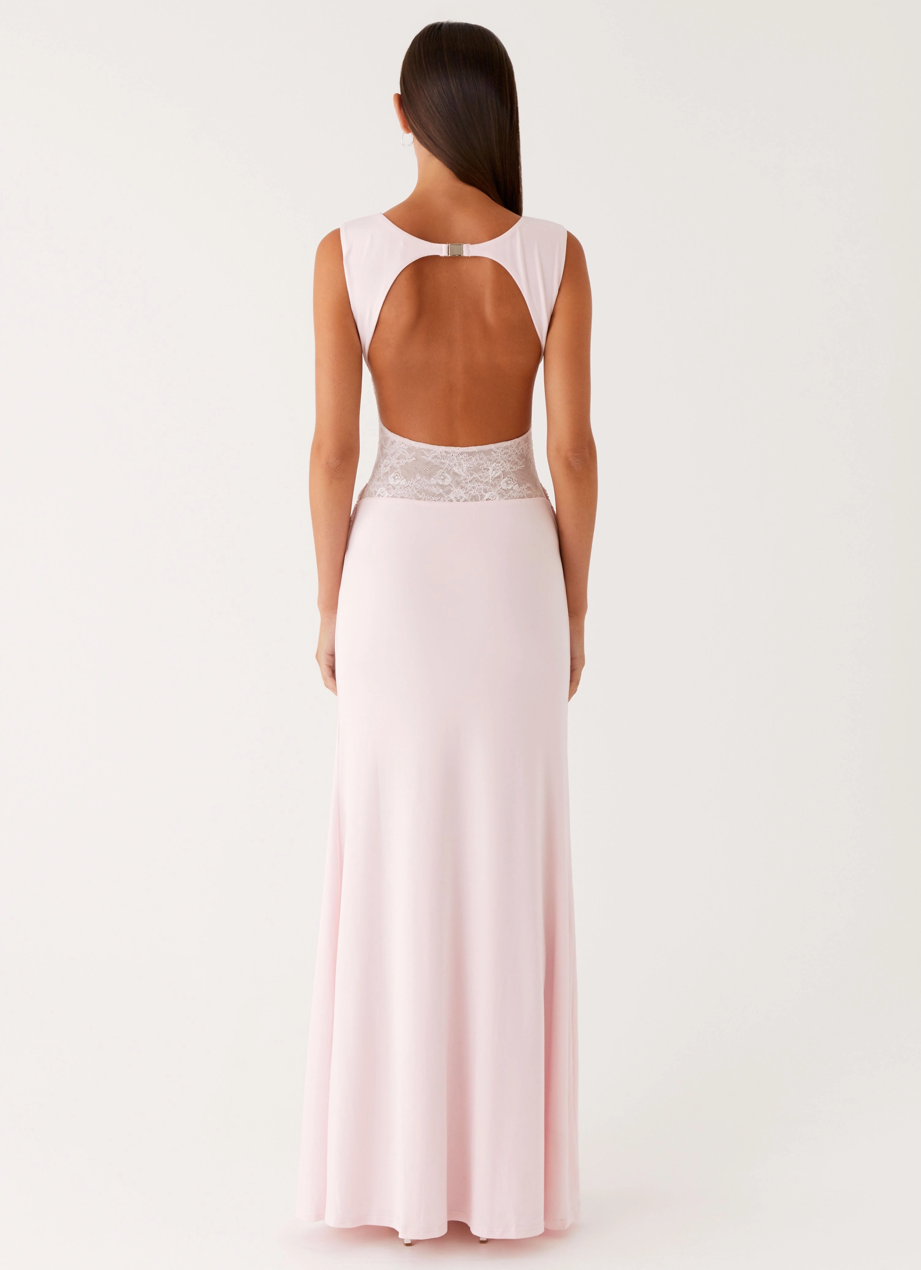 Love Tease Maxi Dress - Baby Pink Gradient Shade