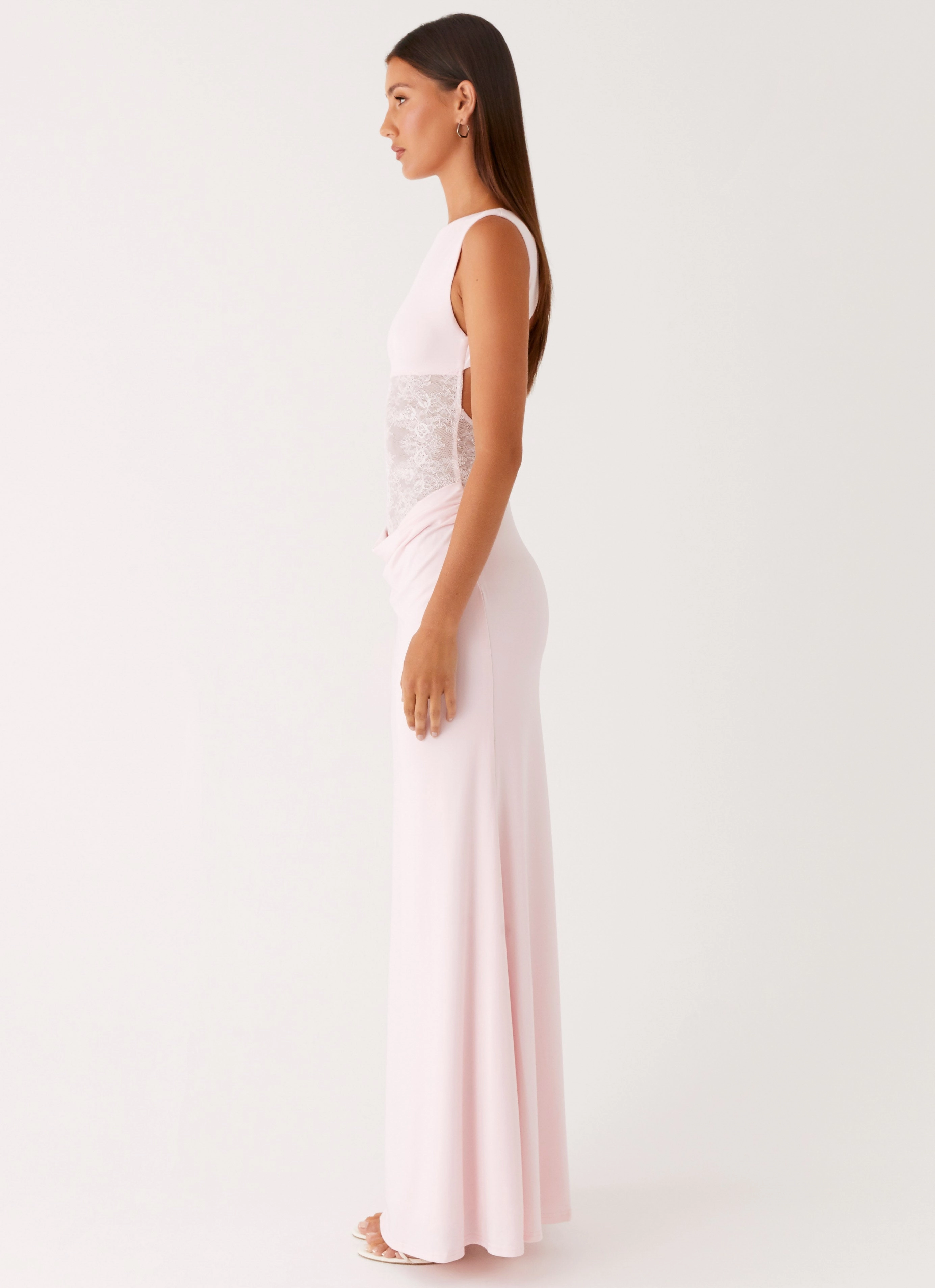 Love Tease Maxi Dress - Baby Pink Relaxed Line