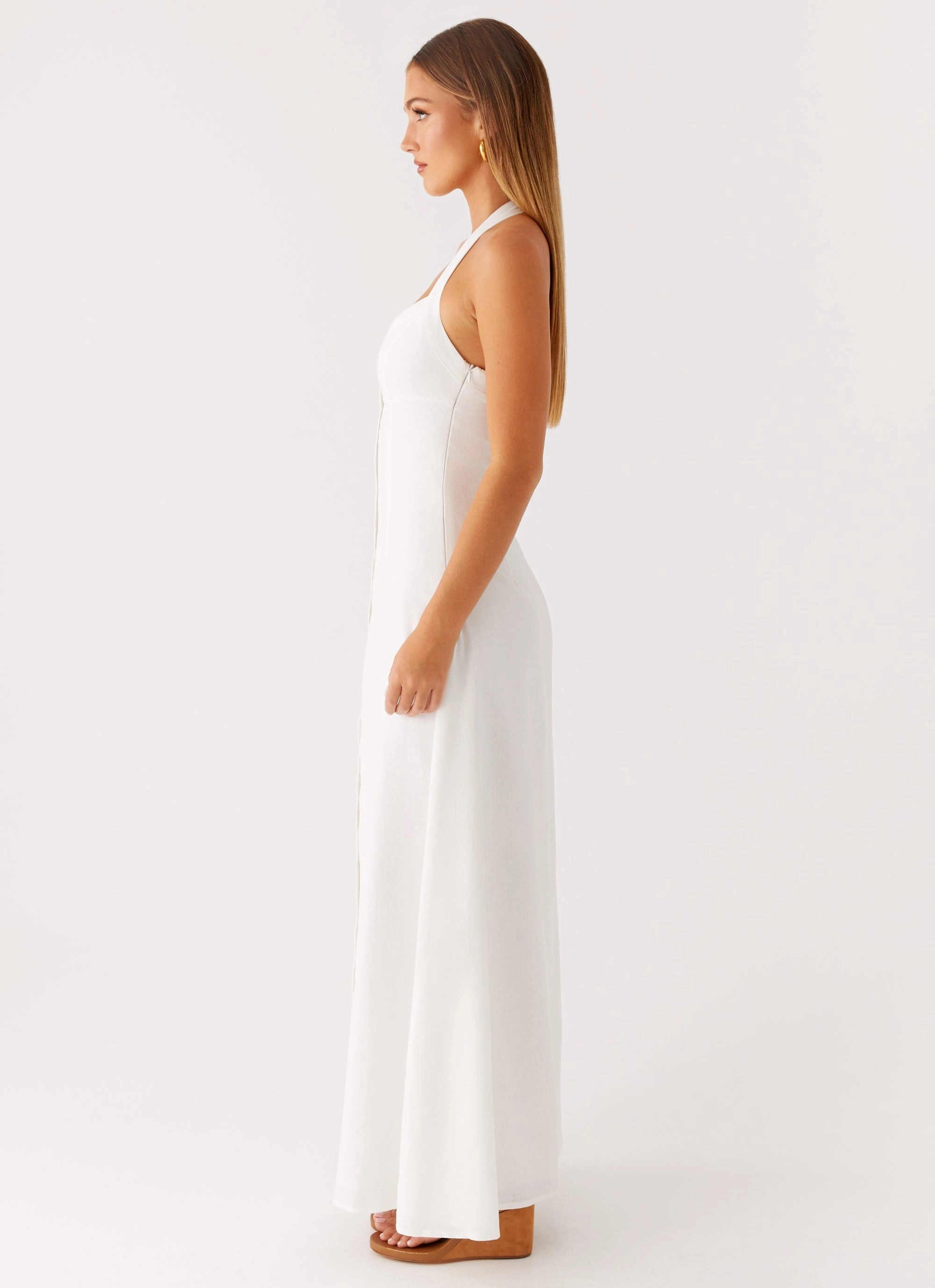 Jovanni Maxi Dress - White Versatile Style Wear