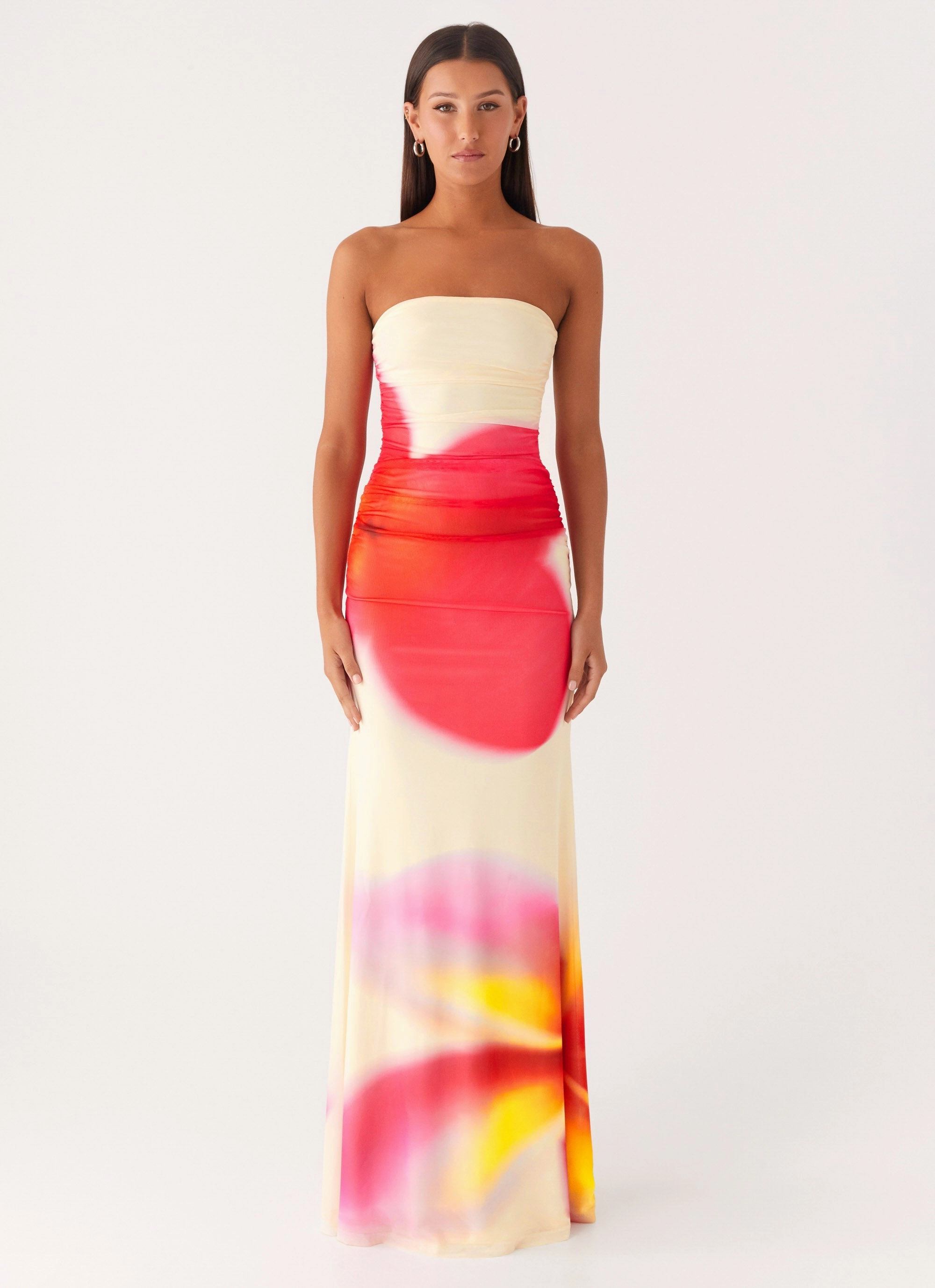 Iroha Strapless Maxi Dress - Frangipani Yellow Smart and Stylish Smart and Chic