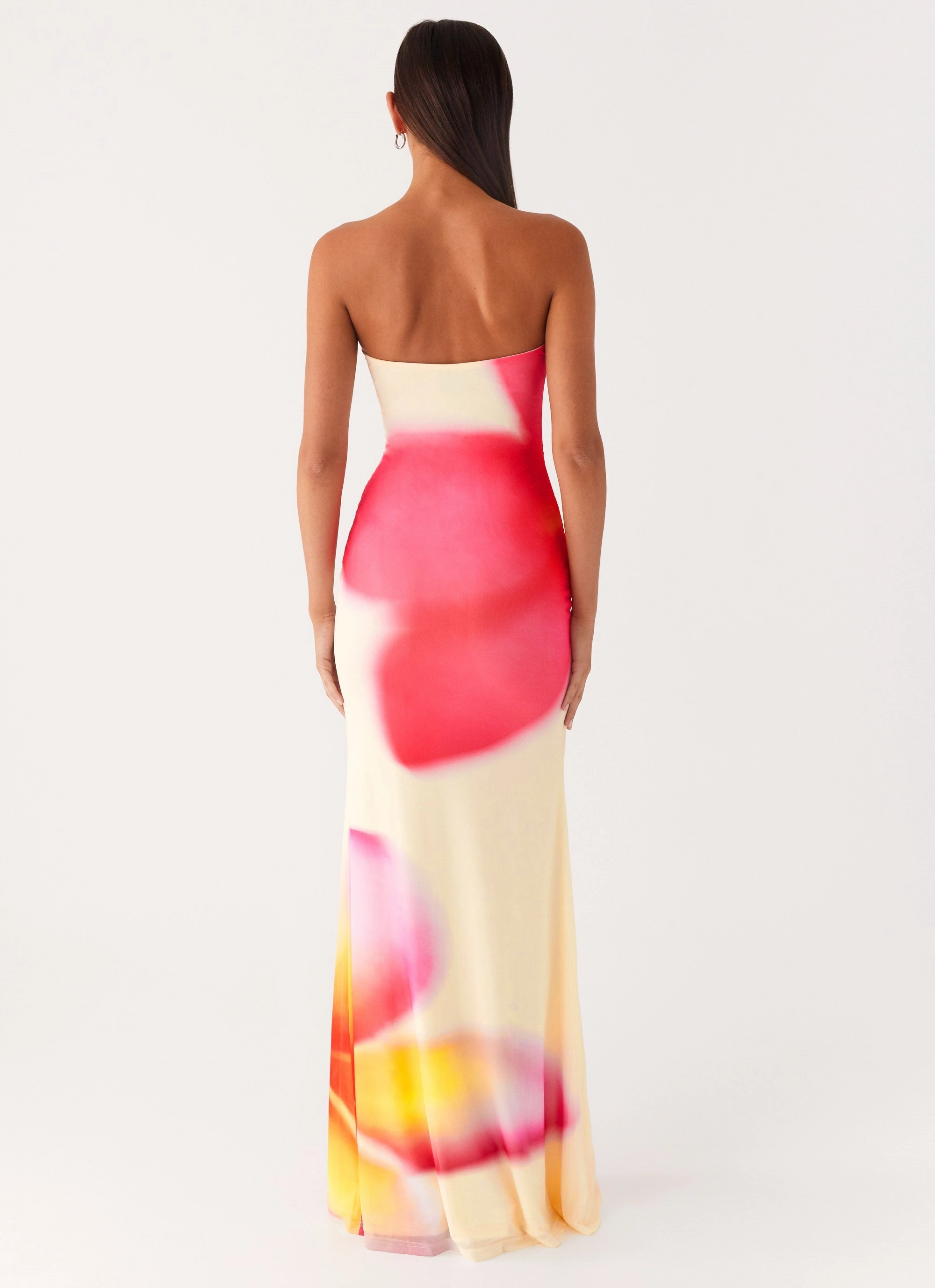 Perfect Style Iroha Strapless Maxi Dress - Frangipani Yellow