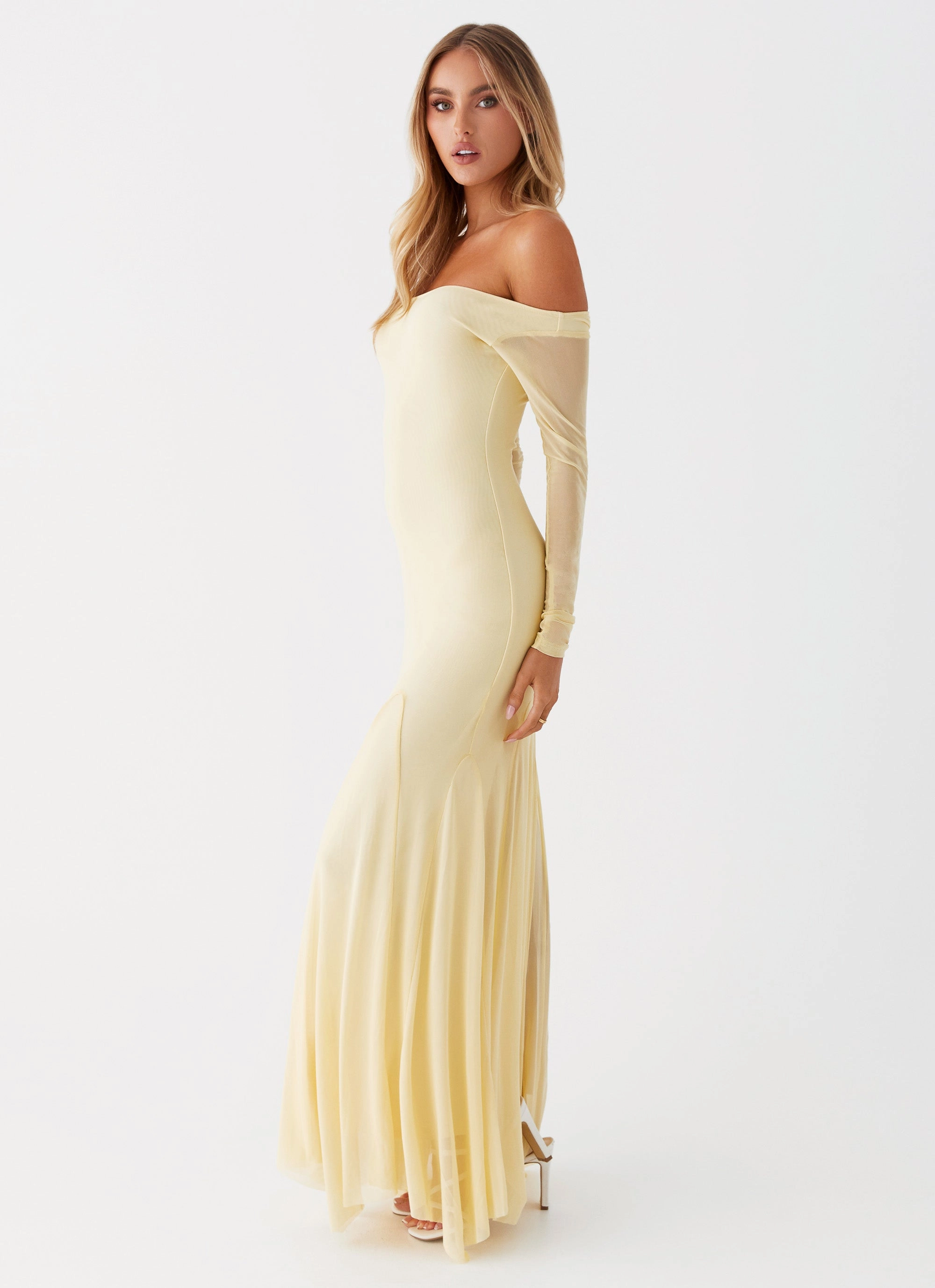 Daily Wear Light Soft Maribel Maxi Dress - Yellow