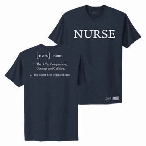 Soft Stretch Fit Women's Nurse Defined Boyfriend Fit T-Shirt - Midnight Navy
