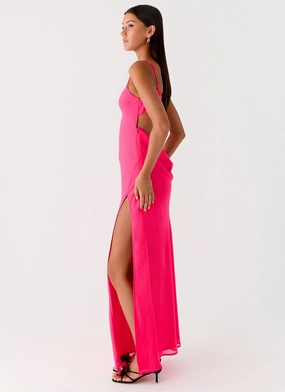 garden party Alouette Maxi Dress - Fuchsia