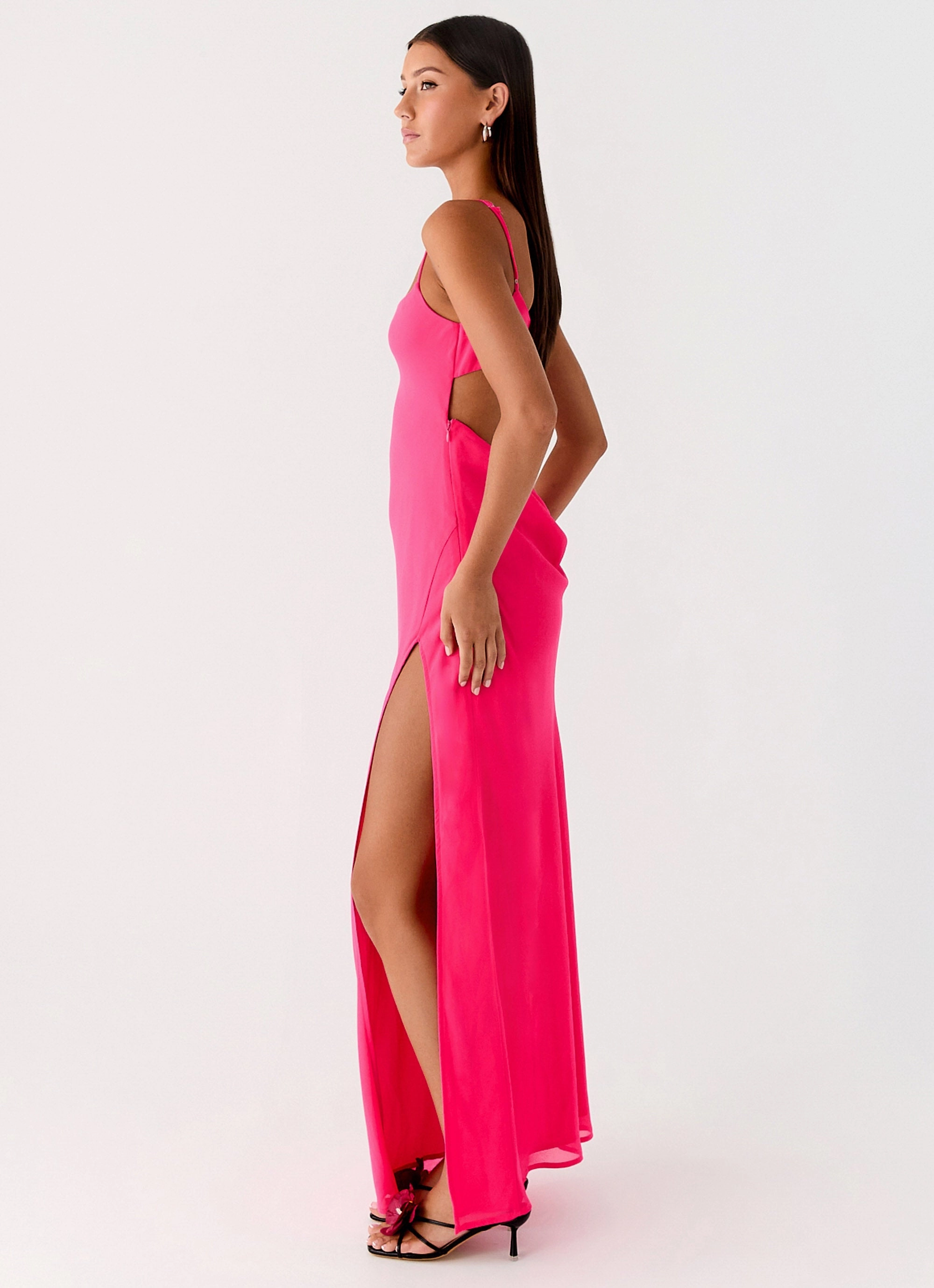 garden party Alouette Maxi Dress - Fuchsia