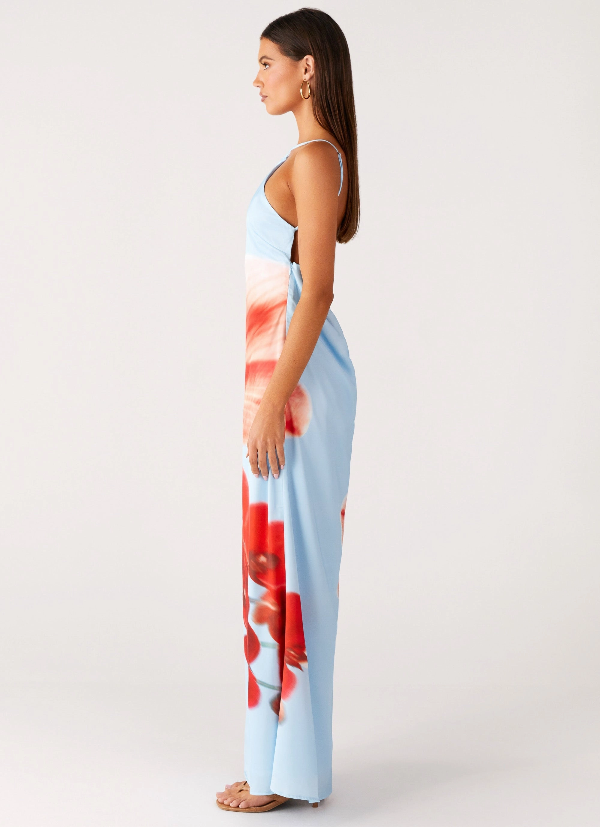 Chloe Maxi Dress - Turquoise Bloom Artistic Flair Comfortable Shape