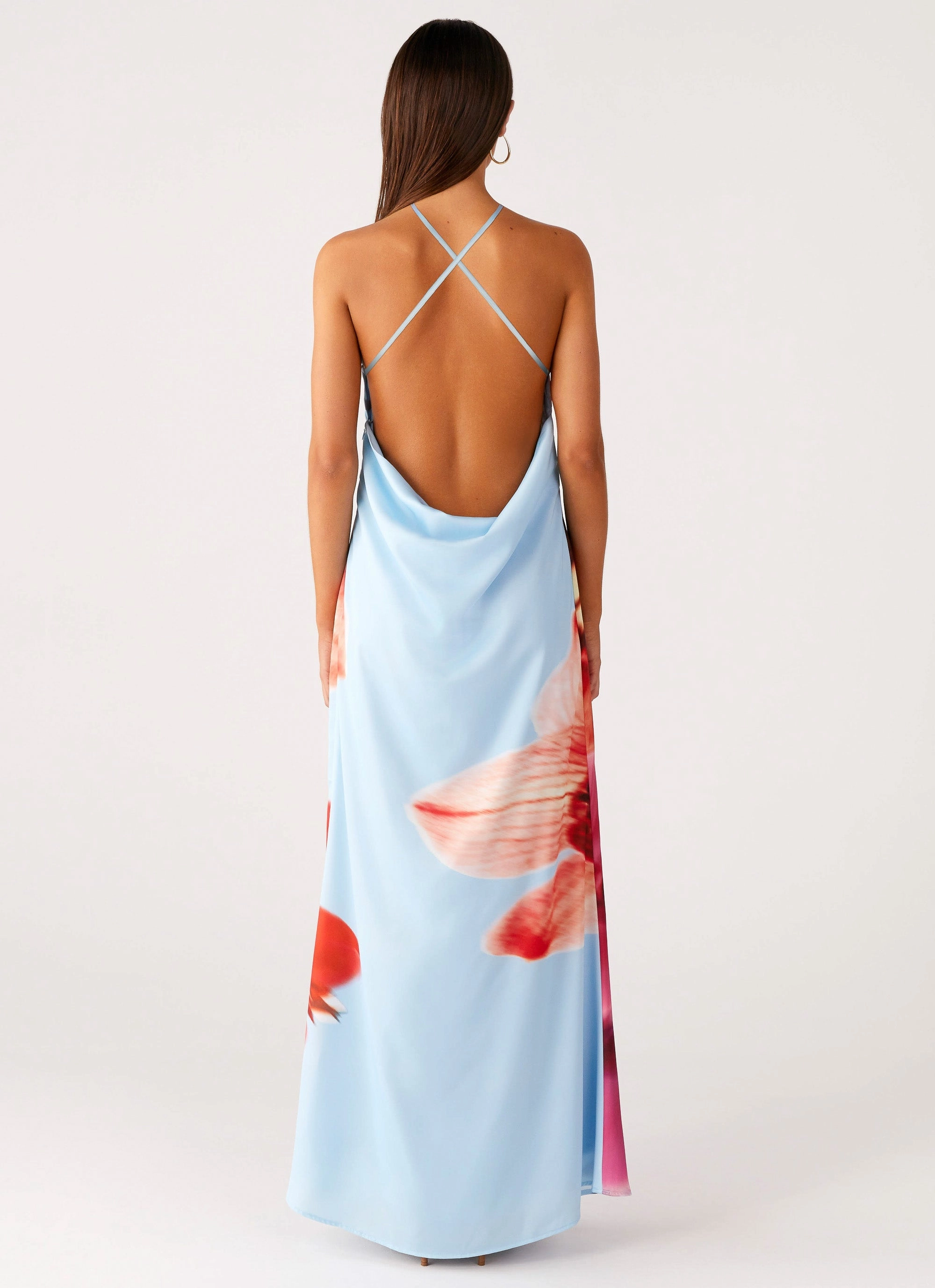 Chloe Maxi Dress - Turquoise Bloom Flattering Look Fit Perfect Design