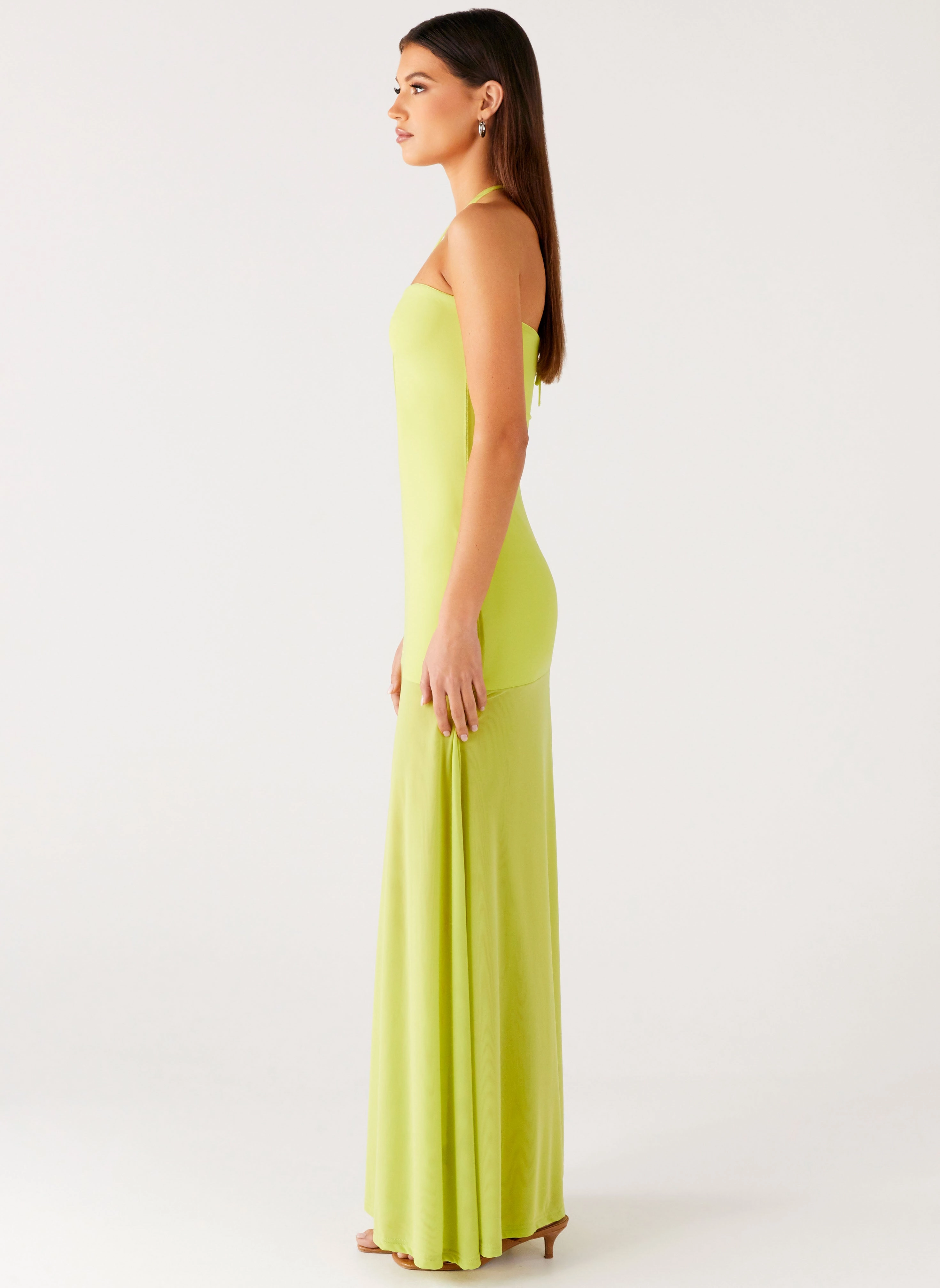 Claria Maxi Dress - Lime Chill Friendly