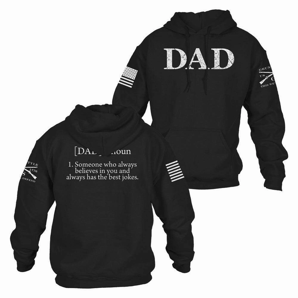 Dad Defined Hoodie - Black Ultra Soft Handfeel