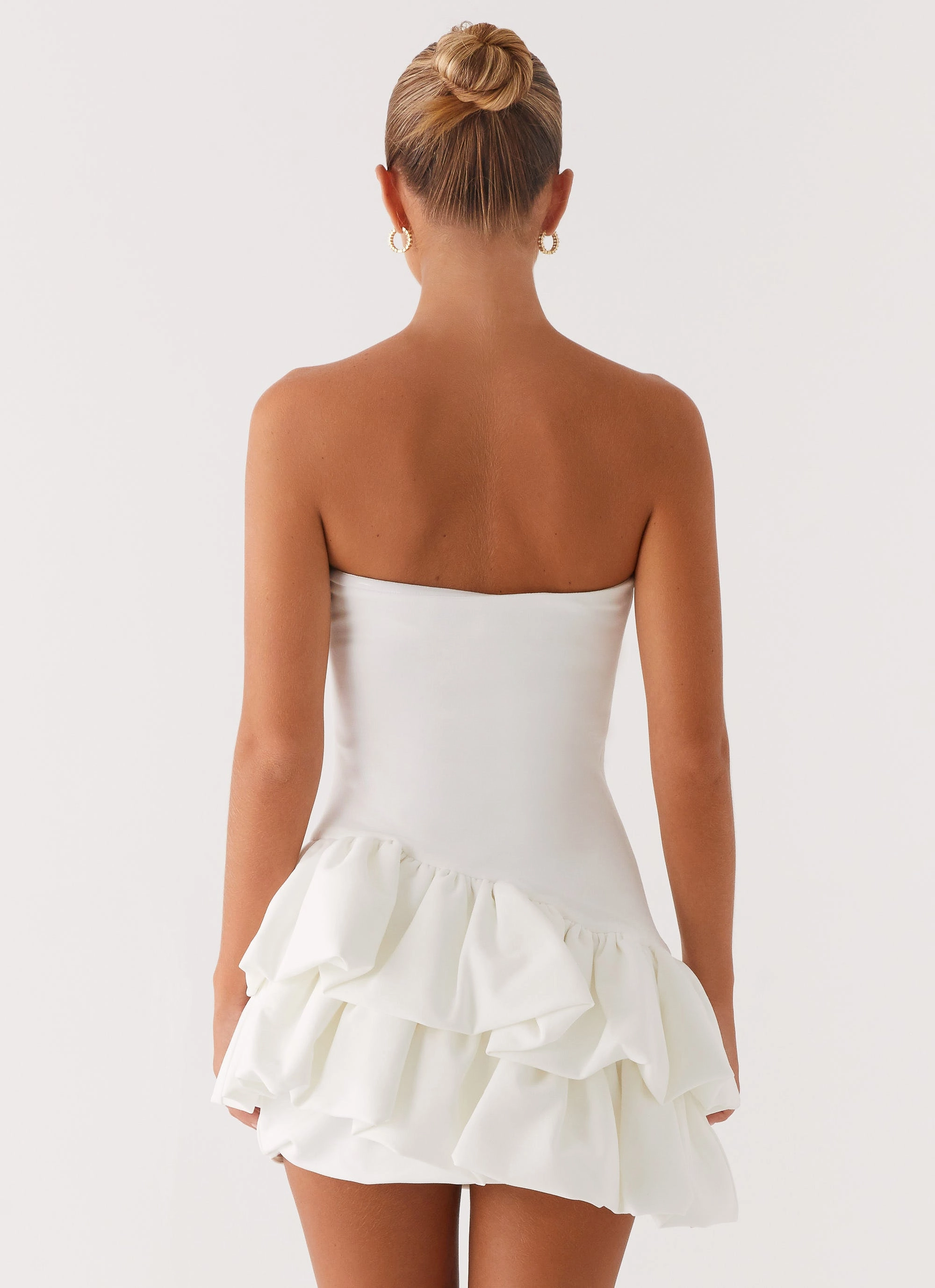 Marie Mini Dress - White Tailored Mood FlexibleClosure