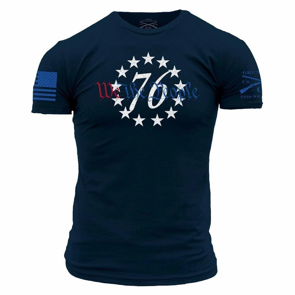 Comfort Design Fit 76 We The People T-Shirt - Midnight Navy