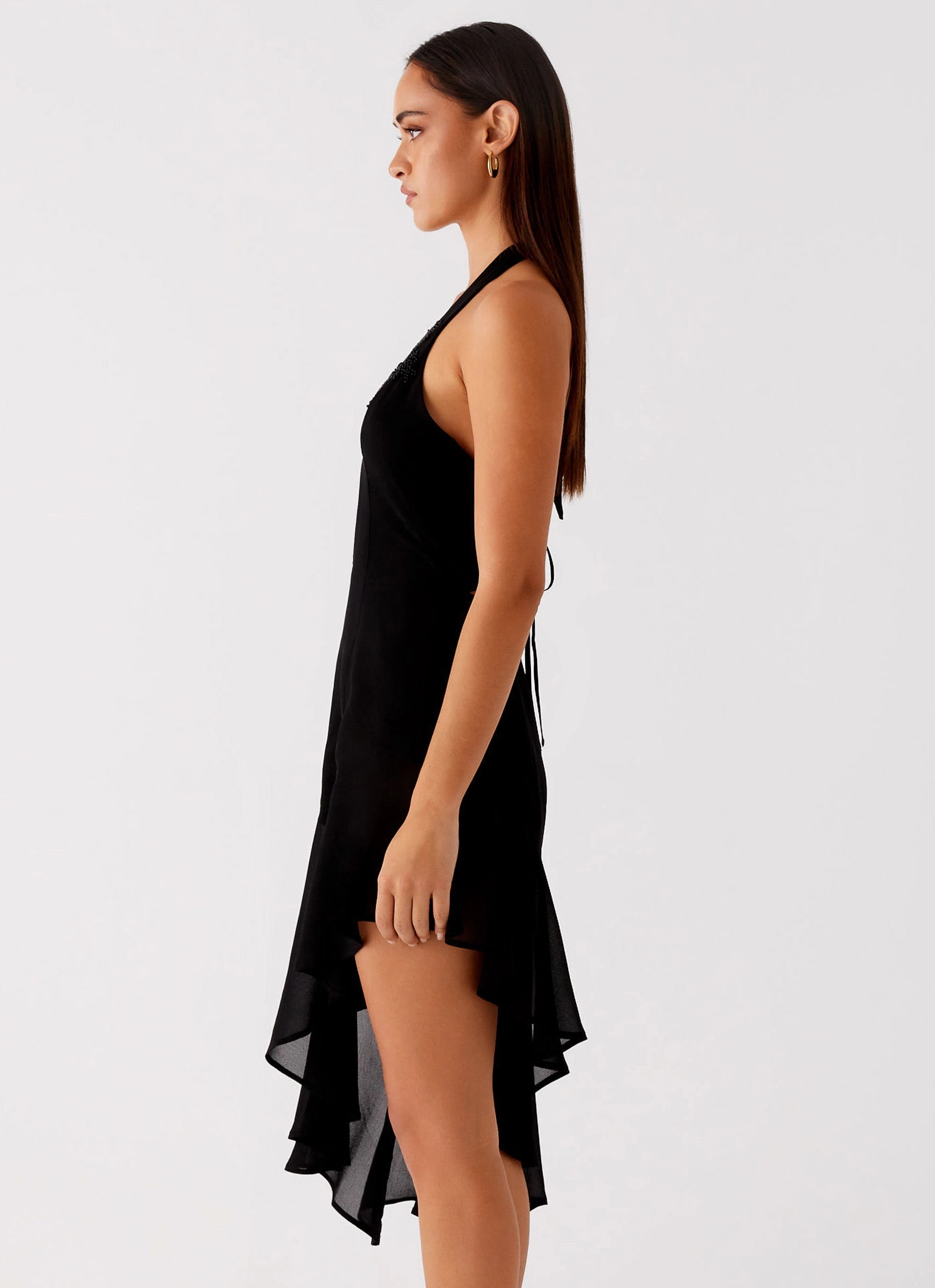 Semi Formal Clean Slate Midi Dress - Black