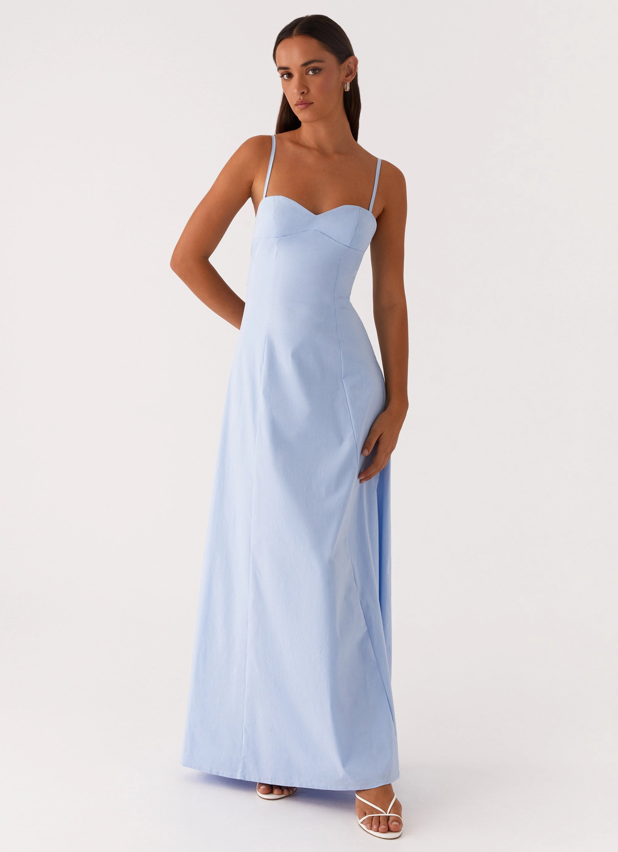 Coral Soft Clear As Day Maxi Dress - Blue
