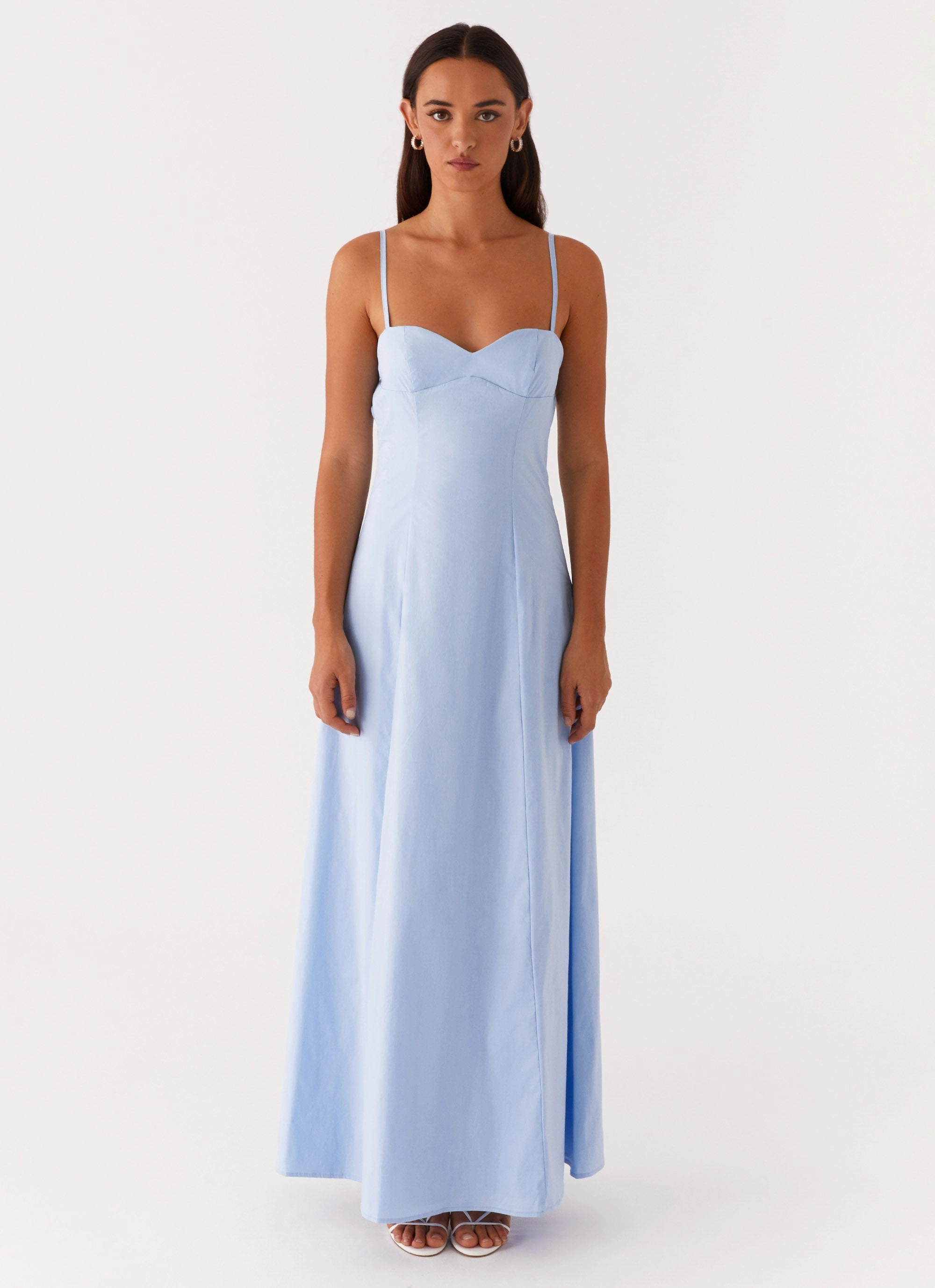 Clear As Day Maxi Dress - Blue Classic Layers