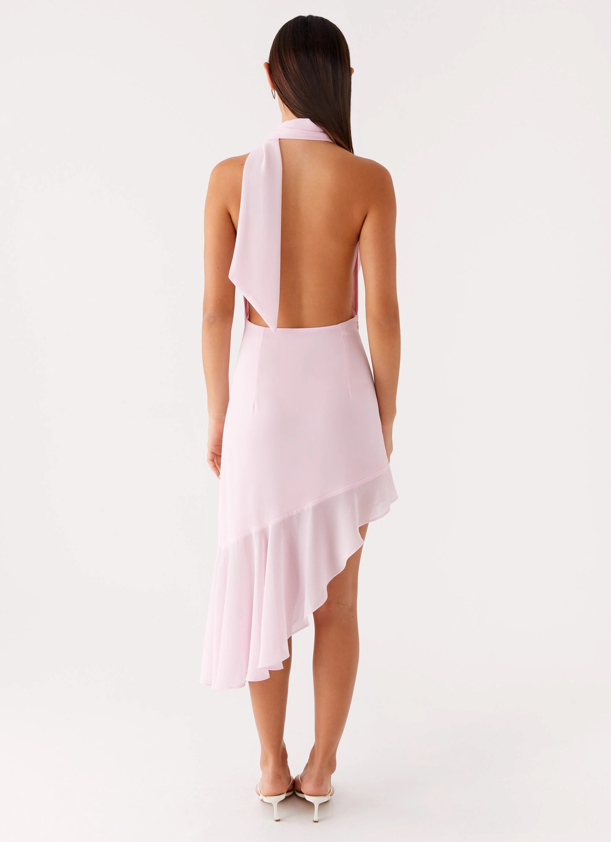 Layna Scarf Midi Dress - Pink budget-friendly