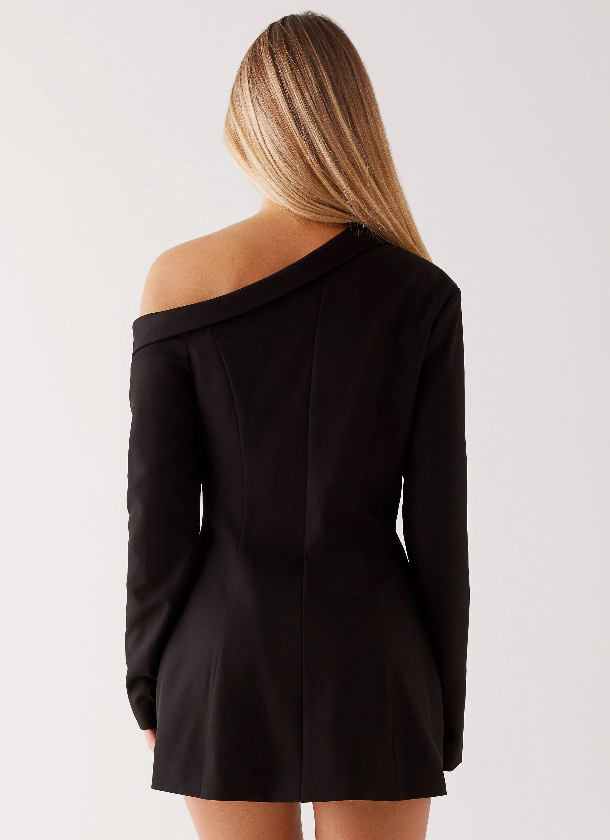 Underwire-Support Satin-Finish Cody Mini Dress - Black