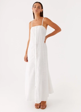Bold Style Curvy Glam Cole Maxi Dress - White