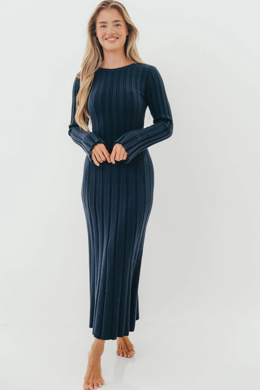 Colette Luxe Maxi Dress in Midnight Navy Peace Glow Fashionable appearance
