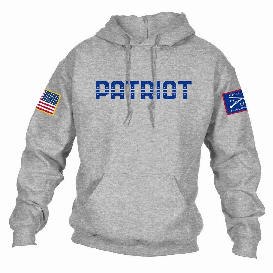 Patriot Hoodie - Sport Gray cool-toned Rural style