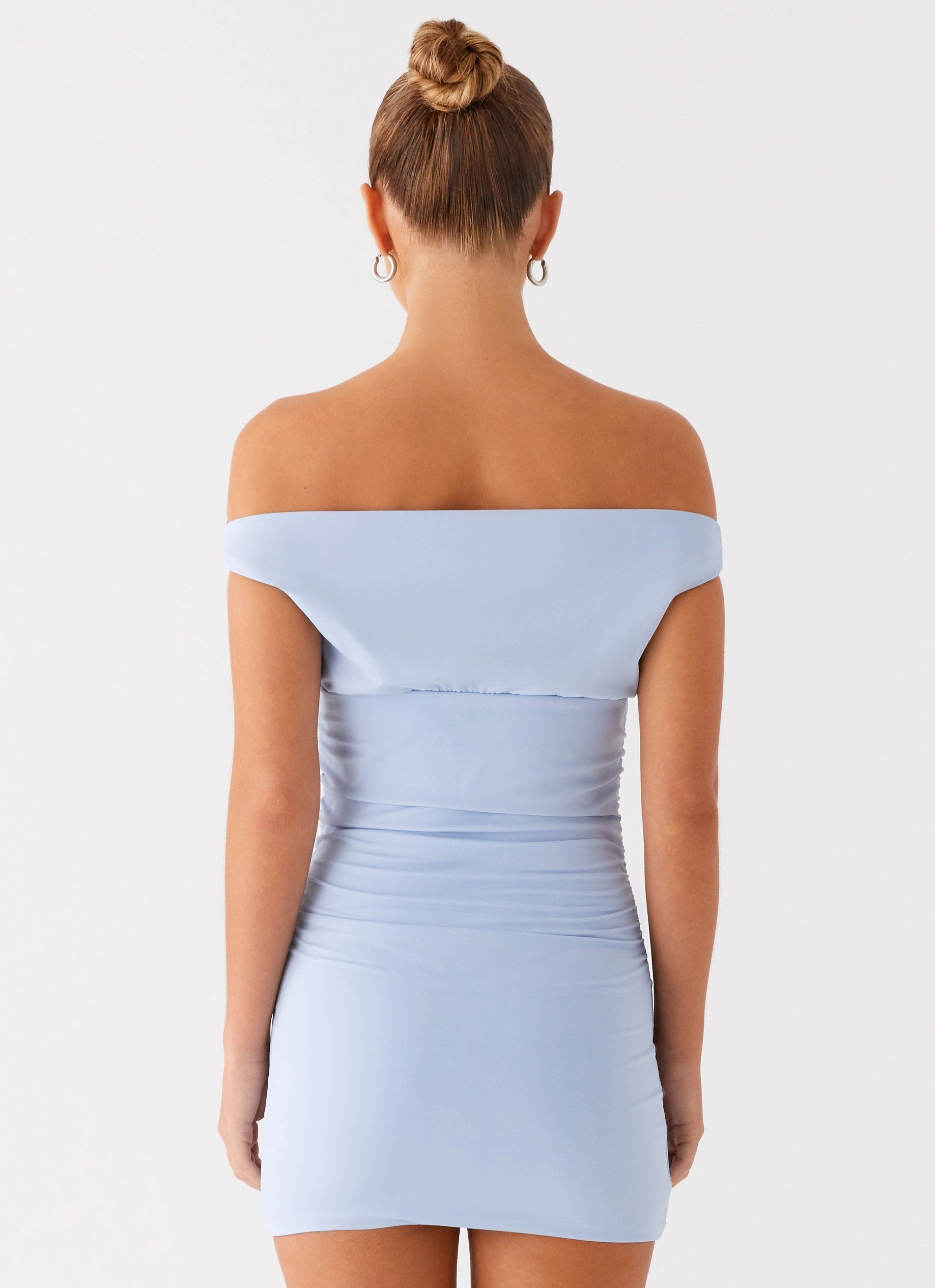 Lilosa Mini Dress - Blue Playful touch Polished Finish