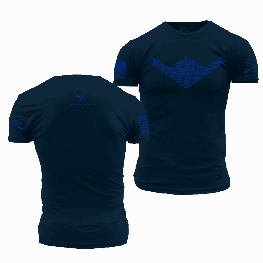 Bright Color USAF - The Sky's No Limit T-Shirt - Midnight Navy