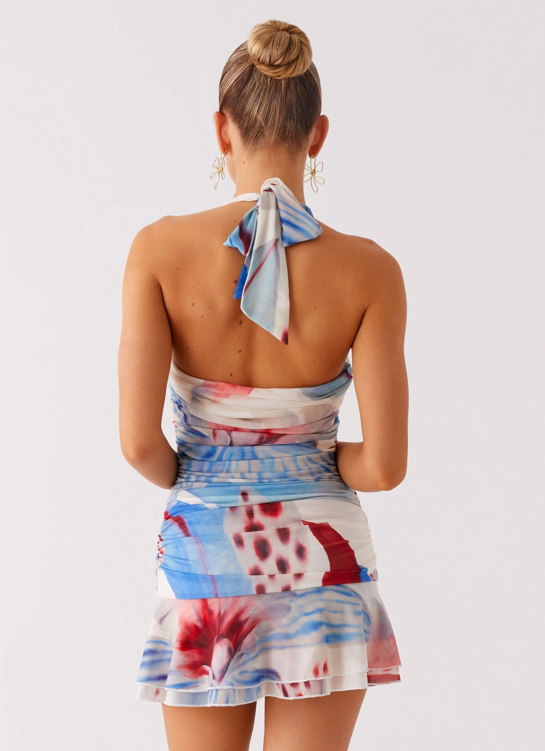 Dance Night Starlit Night Mini Dress - Deep Sea Bloom