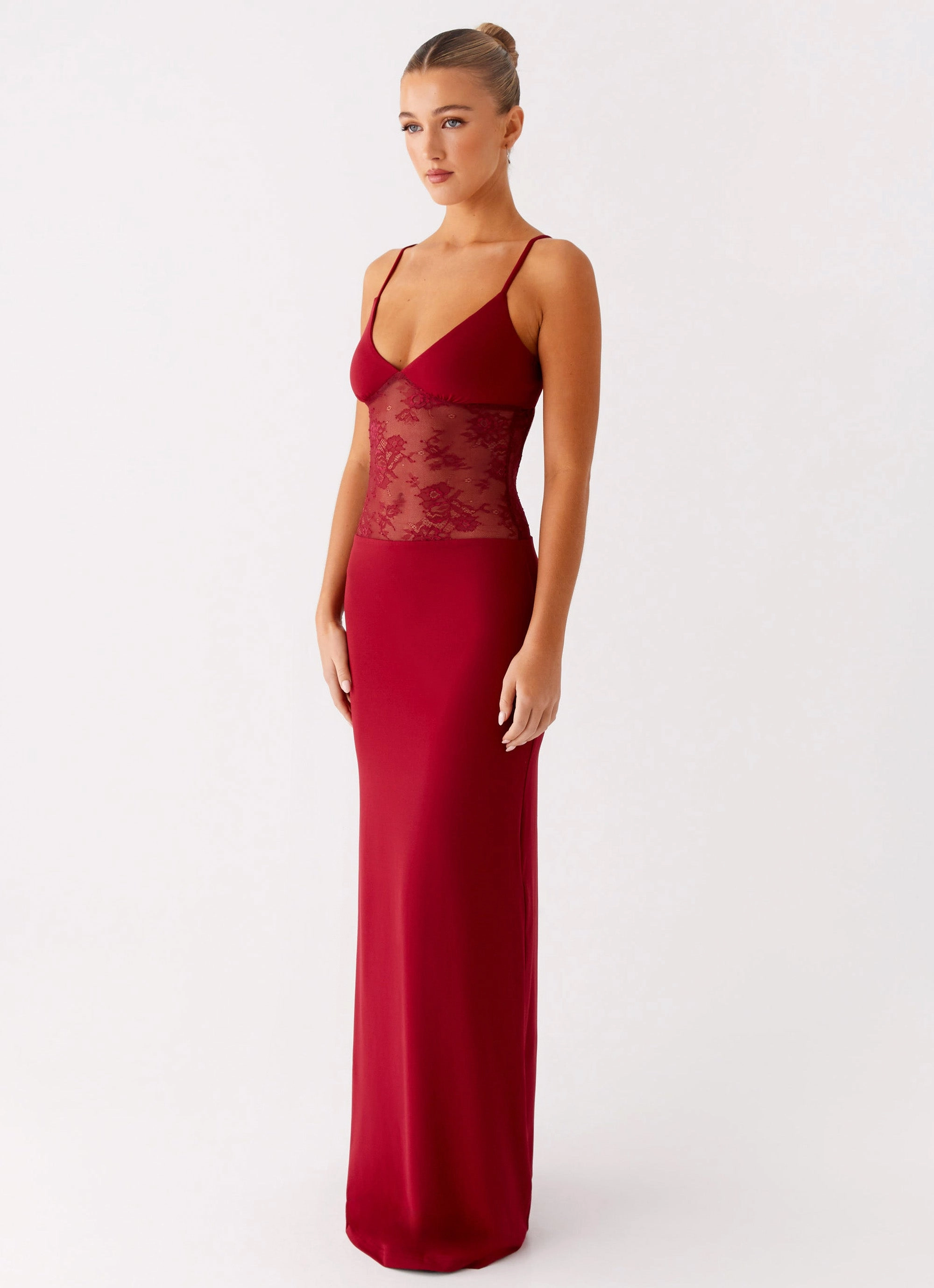 Daily Style Clean Aesthetic Envy Maxi Dress - Maroon
