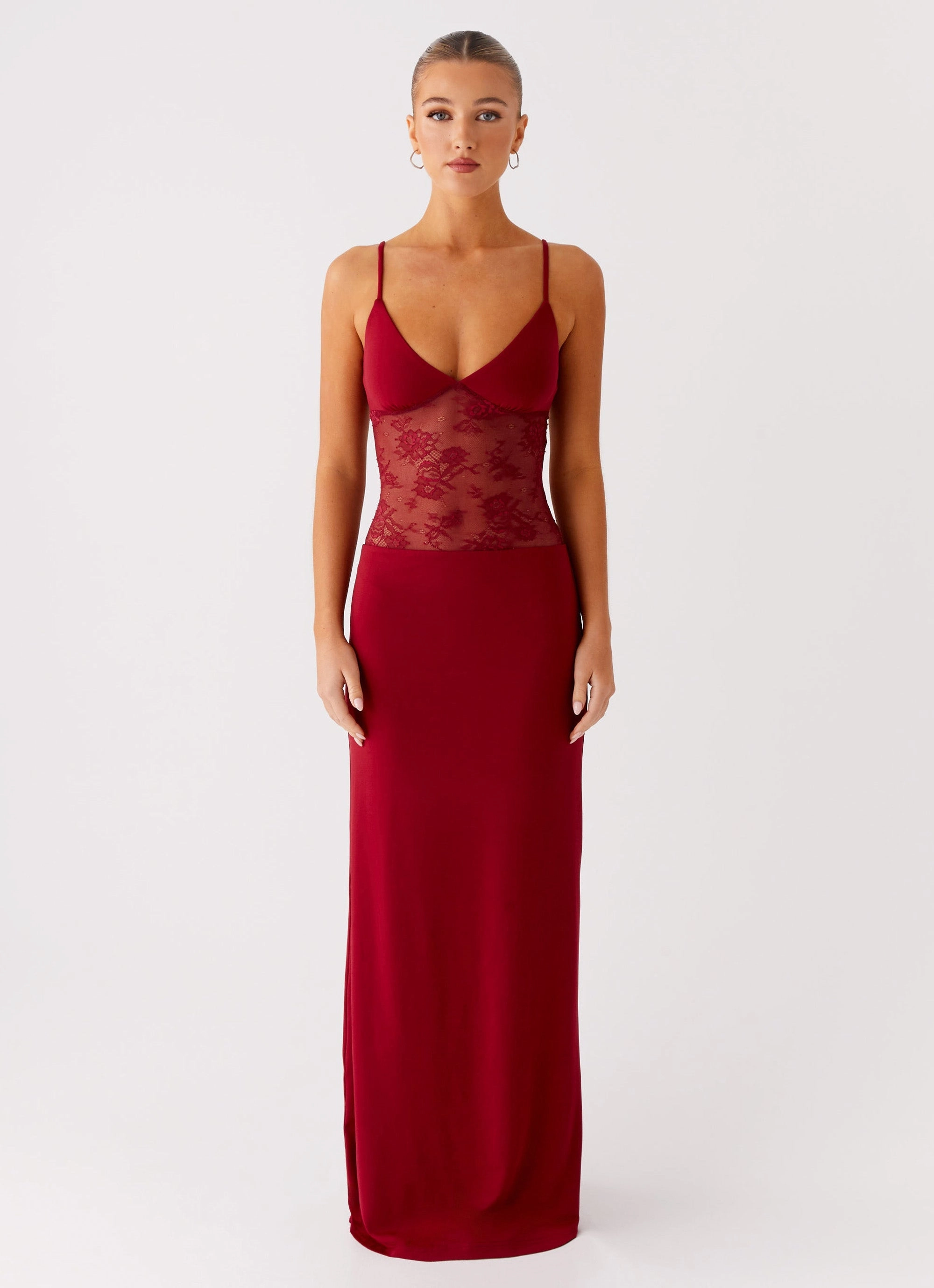 Envy Maxi Dress - Maroon Easy Movement Capsule-Wardrobe