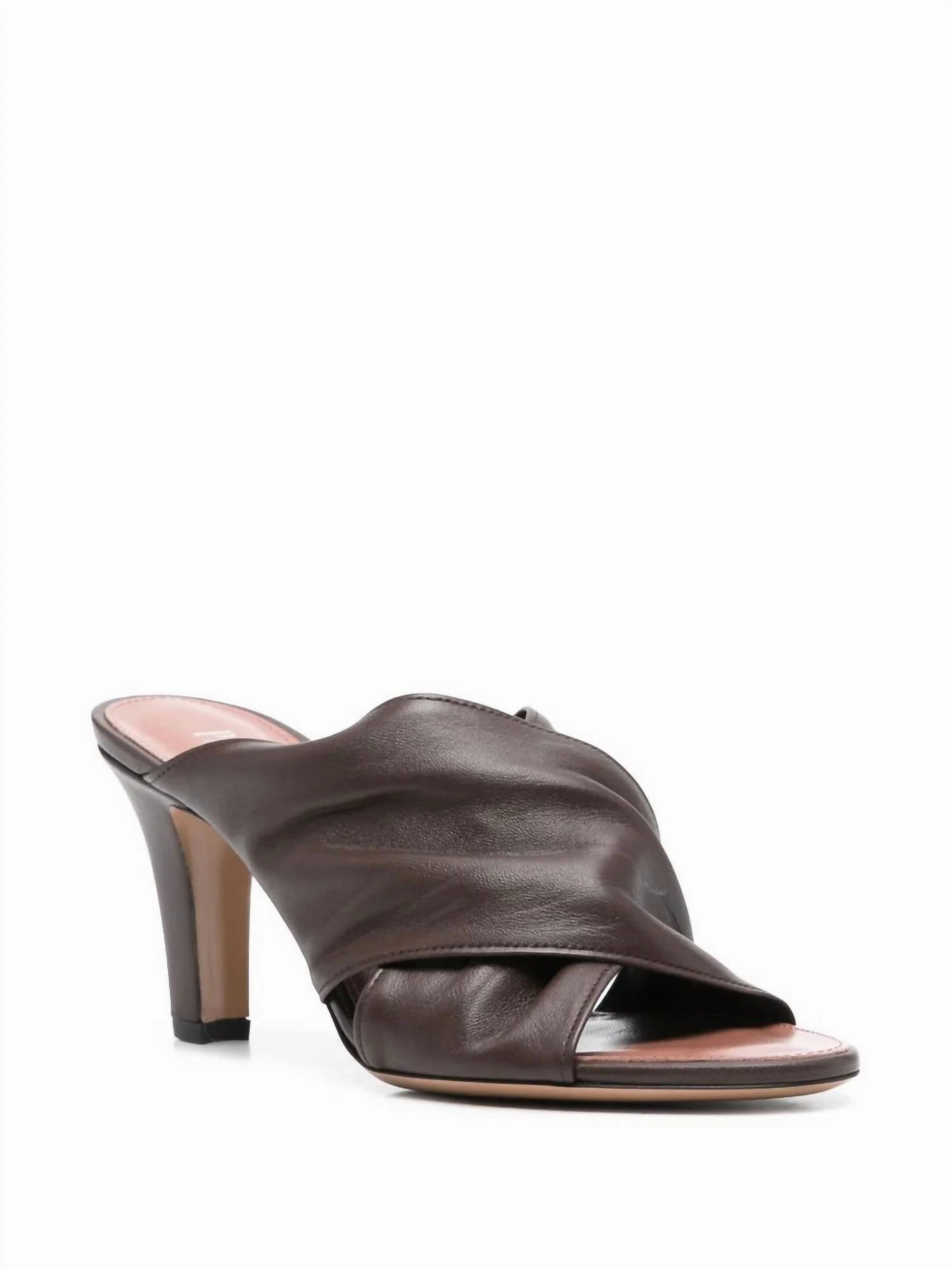 Women's Maria Mule In Ebony Elastic Band