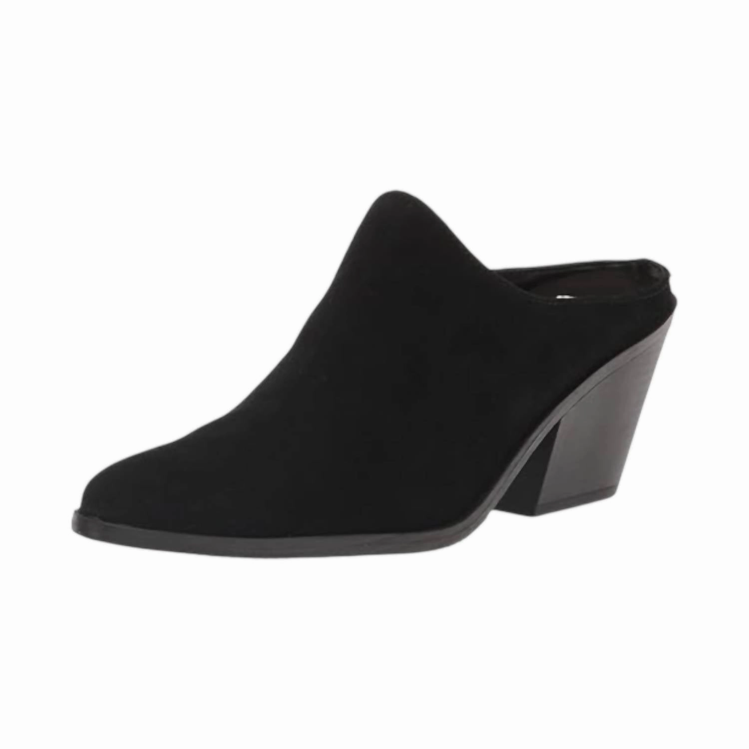 Women's Nicole Mule In Black Suede strap on Stylish Features