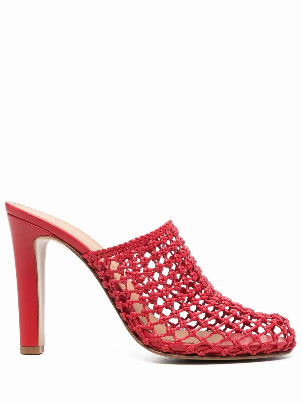 Textured Surface Ferragamo Ella High-Heeled Mules
