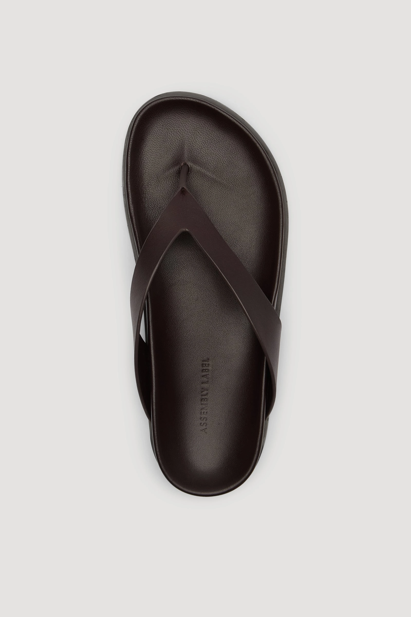 Black Chic Mela Leather Thong