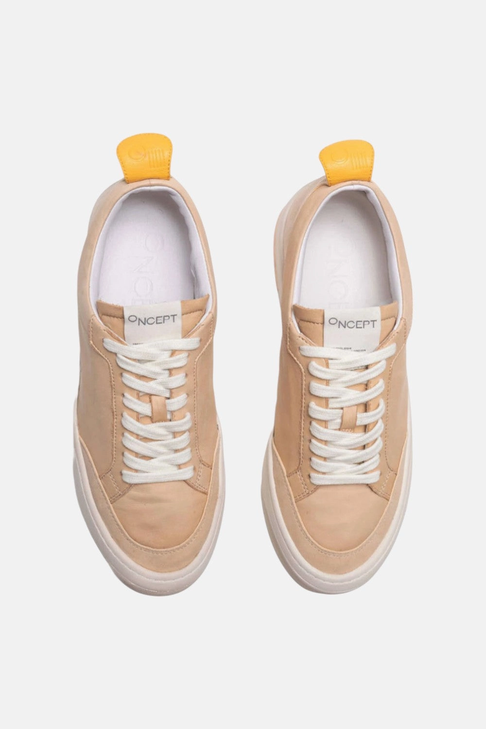 Oncept London Sneakers in Latte Waterproof Coating Crowd Ready