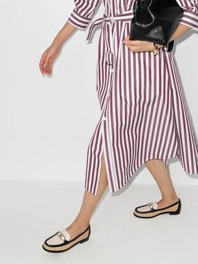 Active Versatile Design Ferragamo Polo Flat Loafers