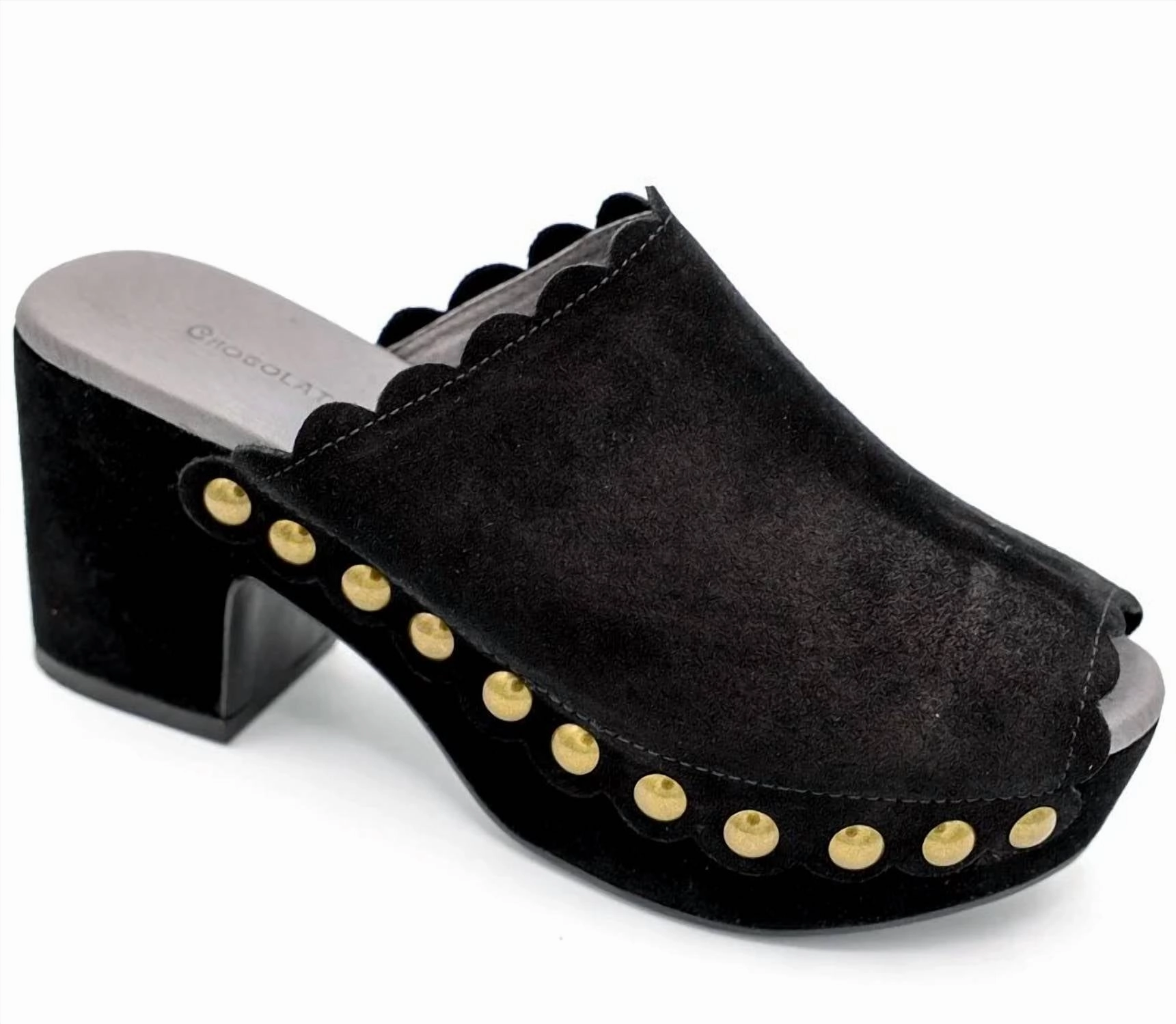 Lightweight Construction Women Genessis Clog In Black Suede