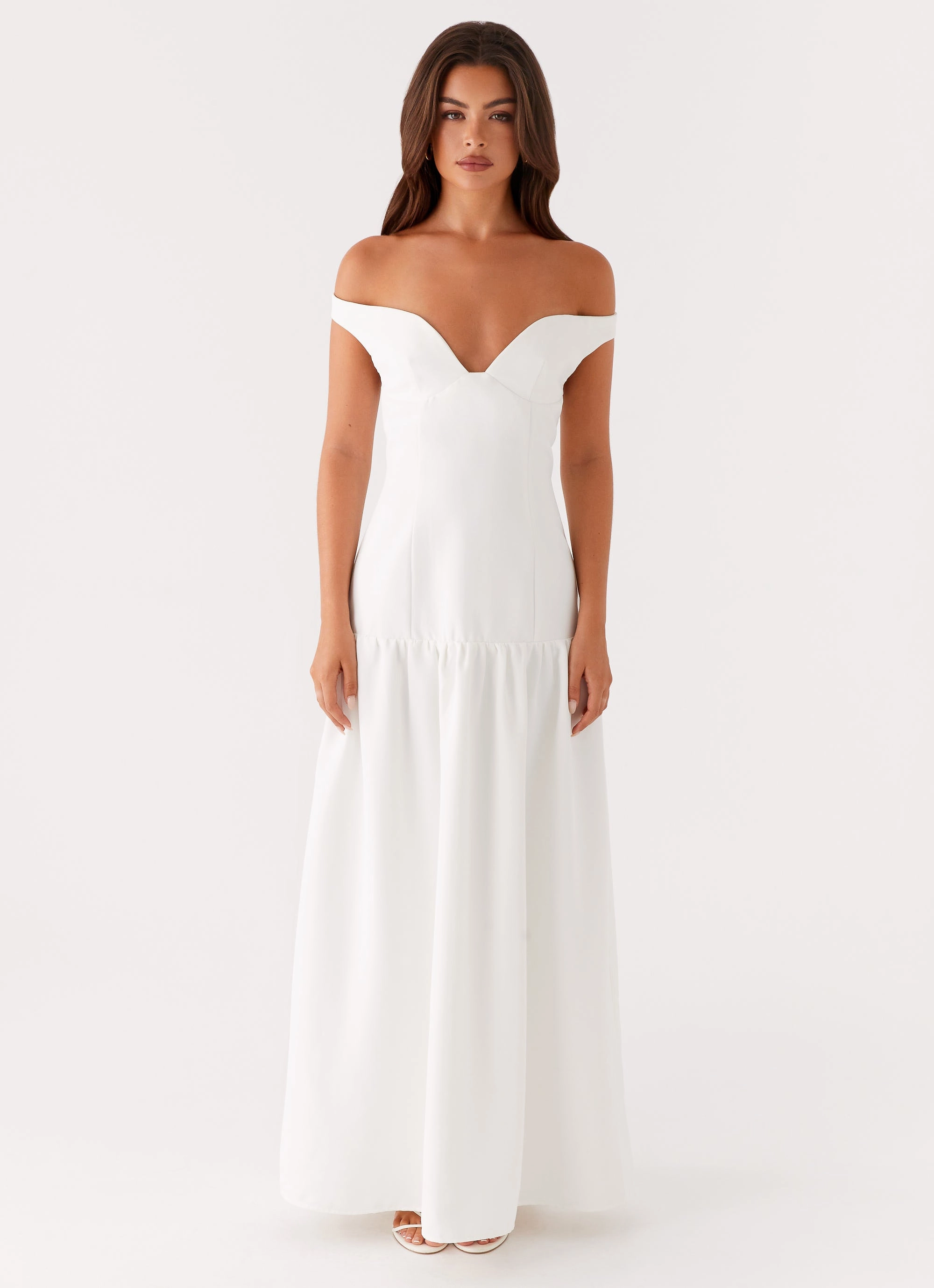Timeless Comfort Wear Shape Retention Basel Maxi Dress - White