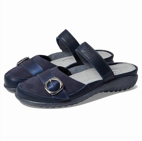 Women's Hongi Mule In Ink Leather/navy User-Friendly