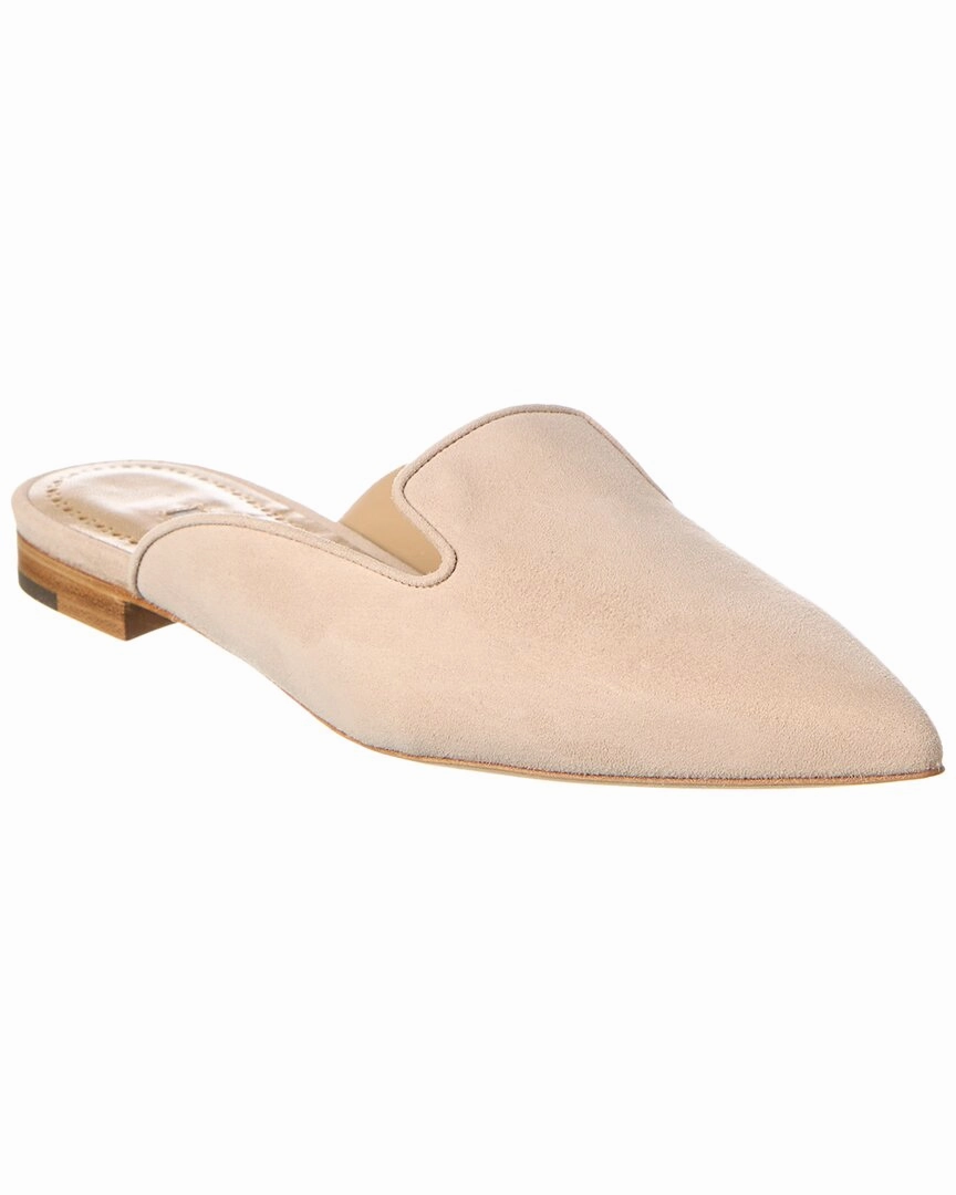 Shock Absorbing Everyday Comfort Manolo Blahnik Wilfa Suede Mule