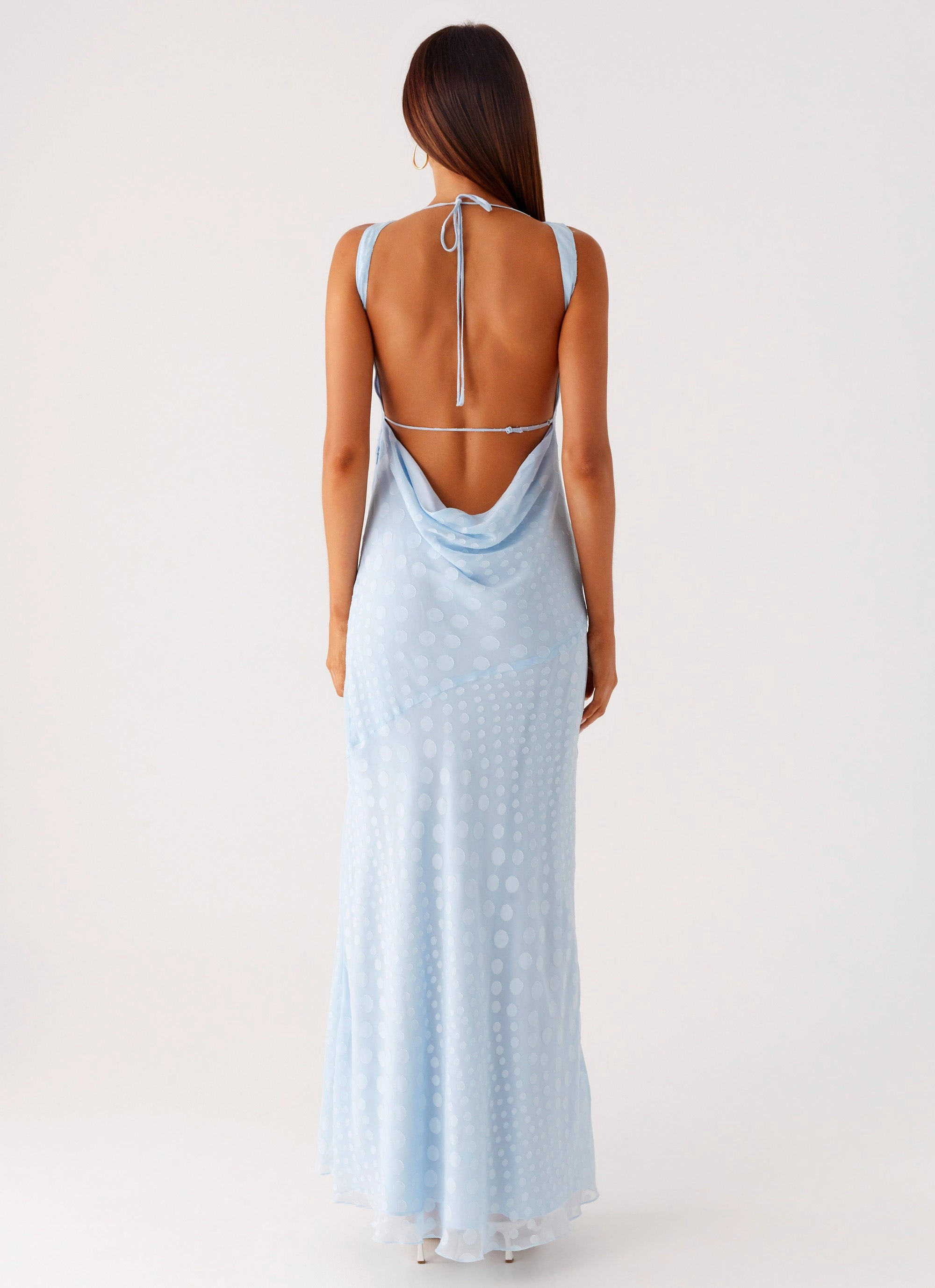 Sundance Chiffon Maxi Dress - Blue Resort-Wear Artistic Vibe