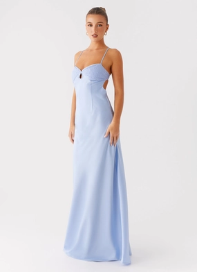 Understated Glam Joanie Maxi Dress - Blue