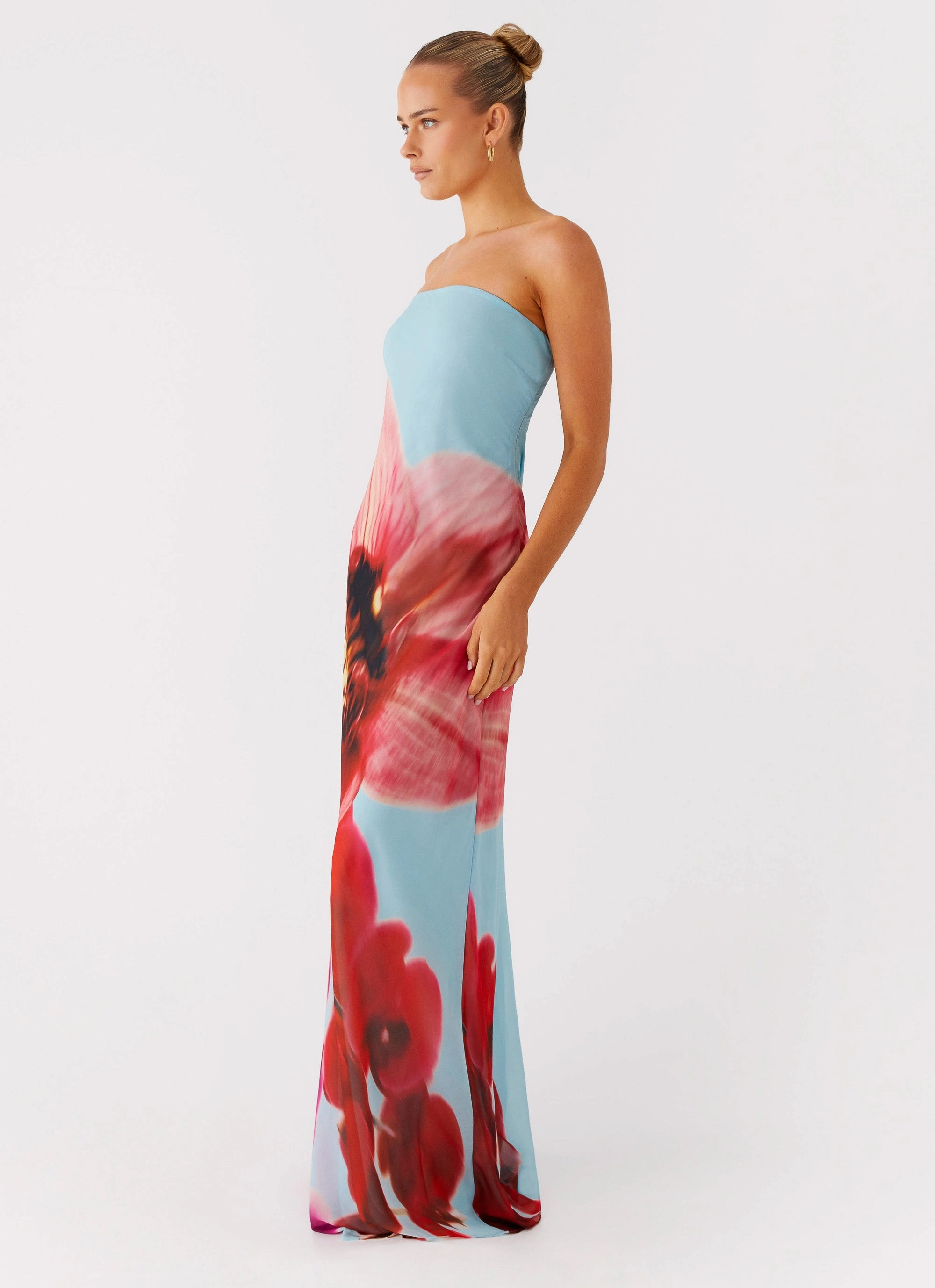 Trend Appeal Amelle Maxi Dress - Turquoise Bloom