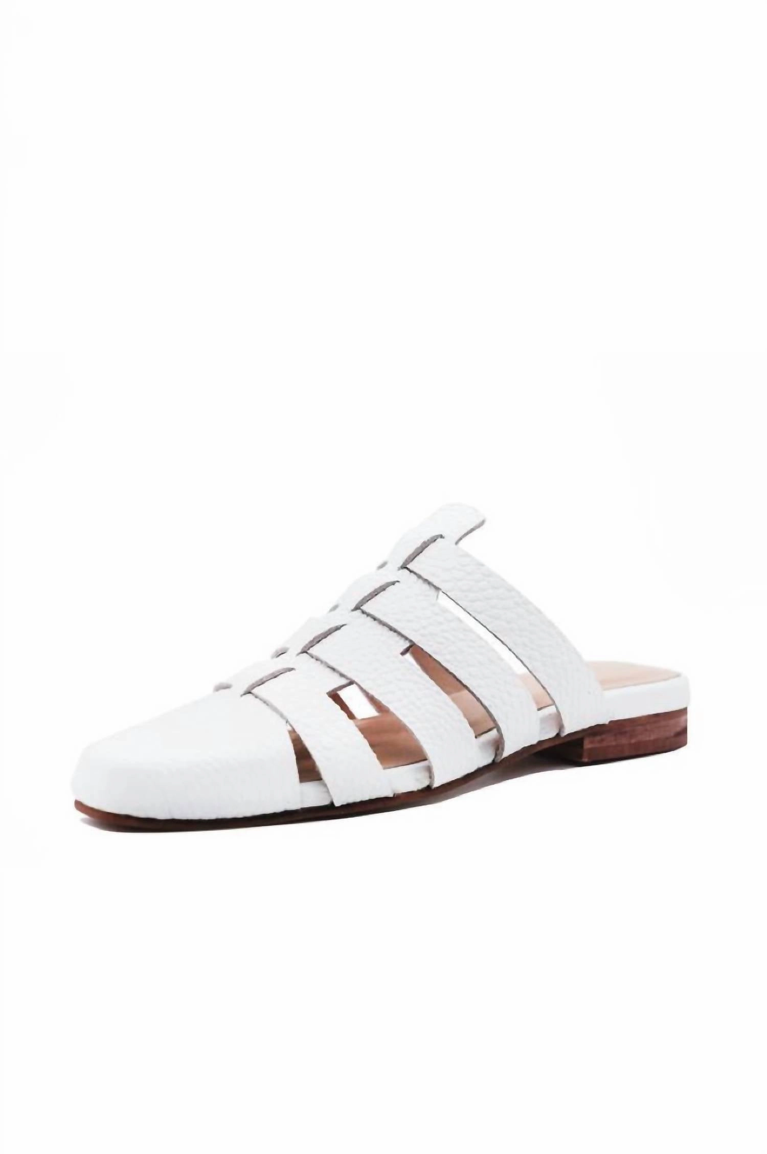 Women's Antilles Gladiator Mule In White Anti   Rust Anti Skid Feature