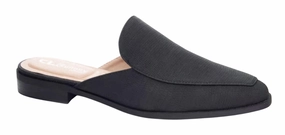 Women's Softest Liz Nubuck Mules In Black Canvas