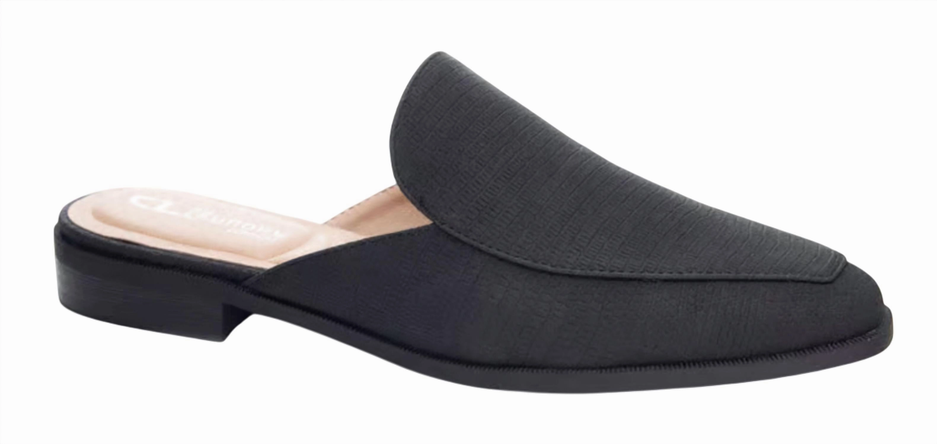 Women's Softest Liz Nubuck Mules In Black Canvas